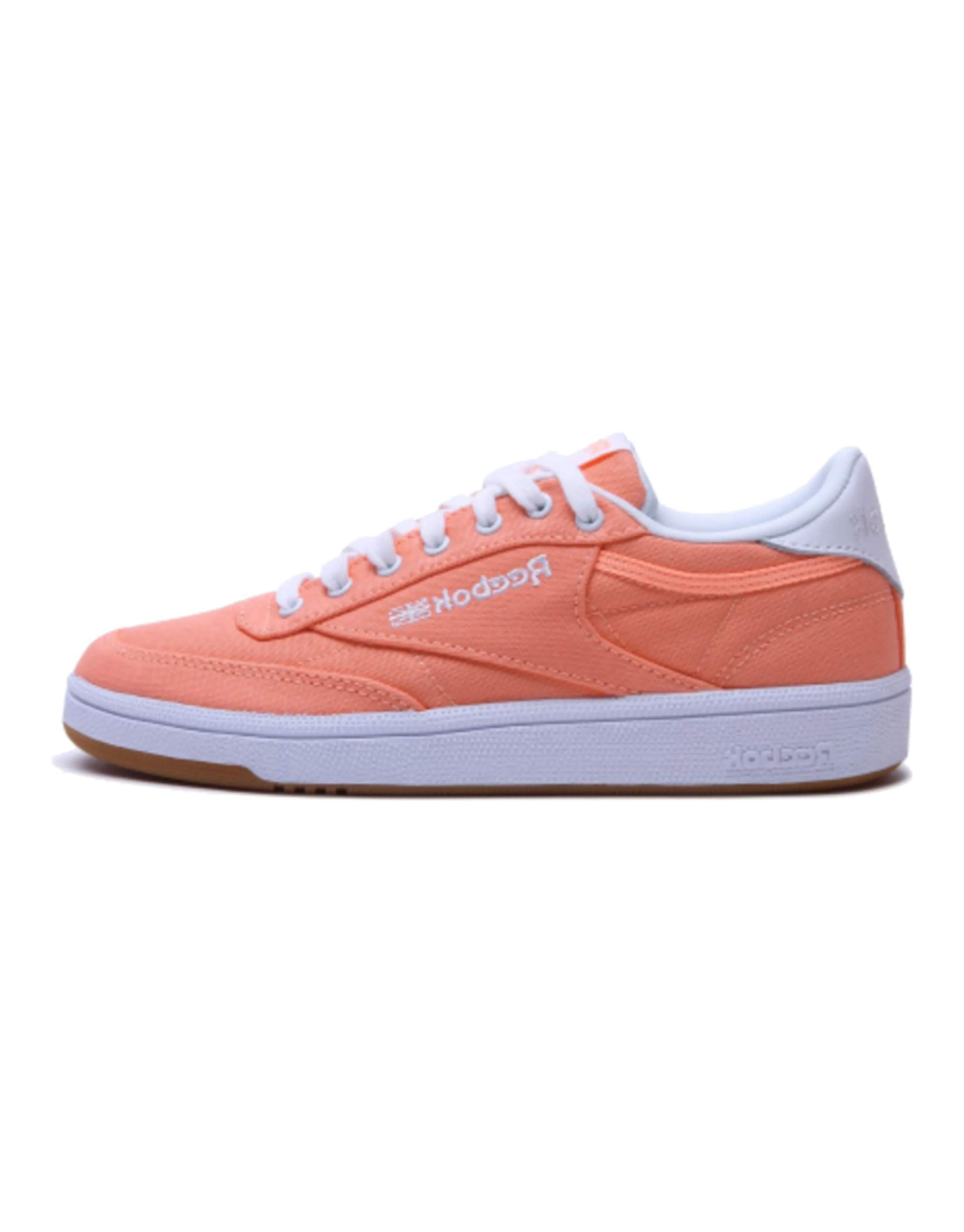 Reebok Club C 85 Retro Low-Top Casual Skate Shoes Women's Light Orange
