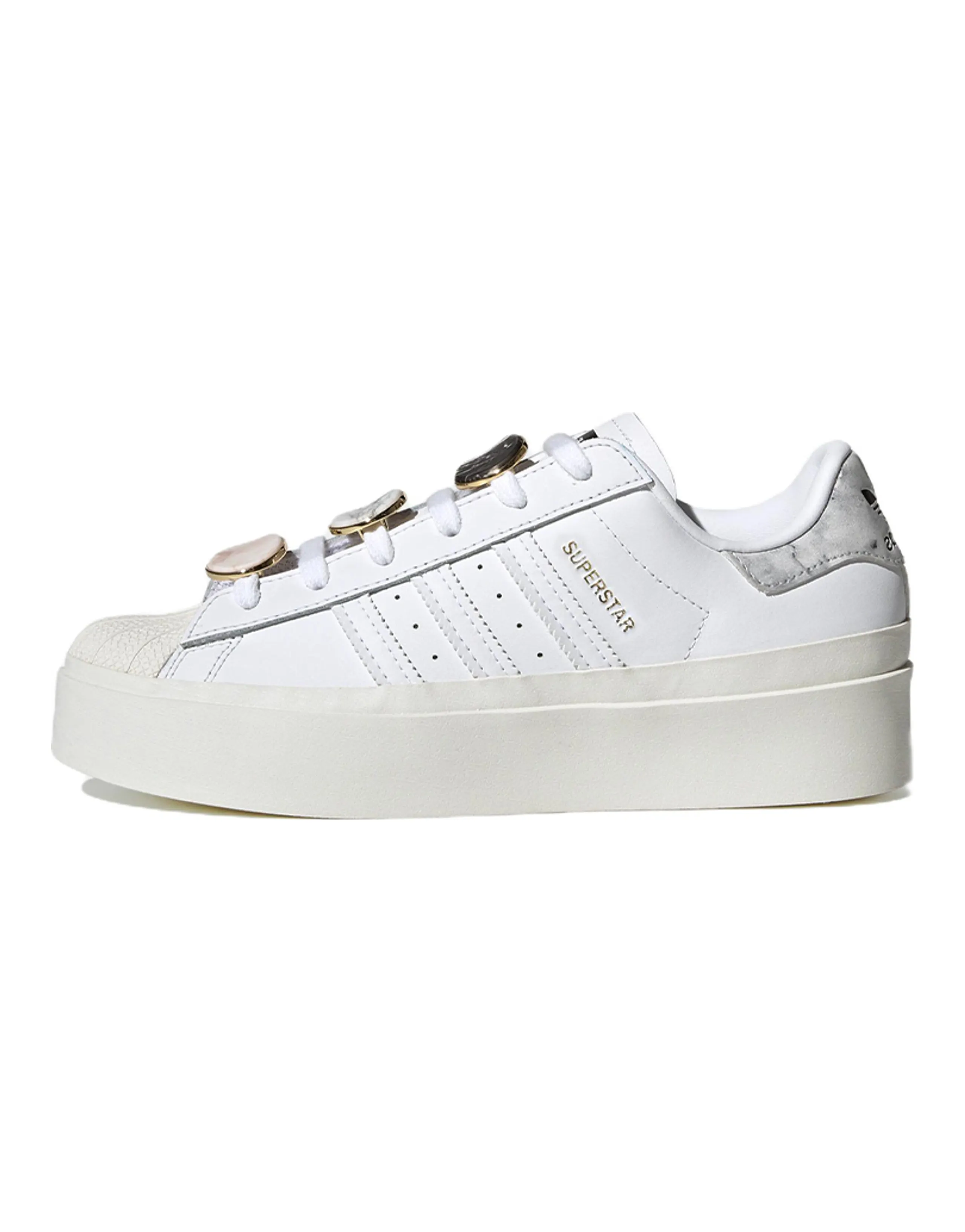 Superstar Women's Adidas Originals Bonega 'White Gold Metallic' Women's