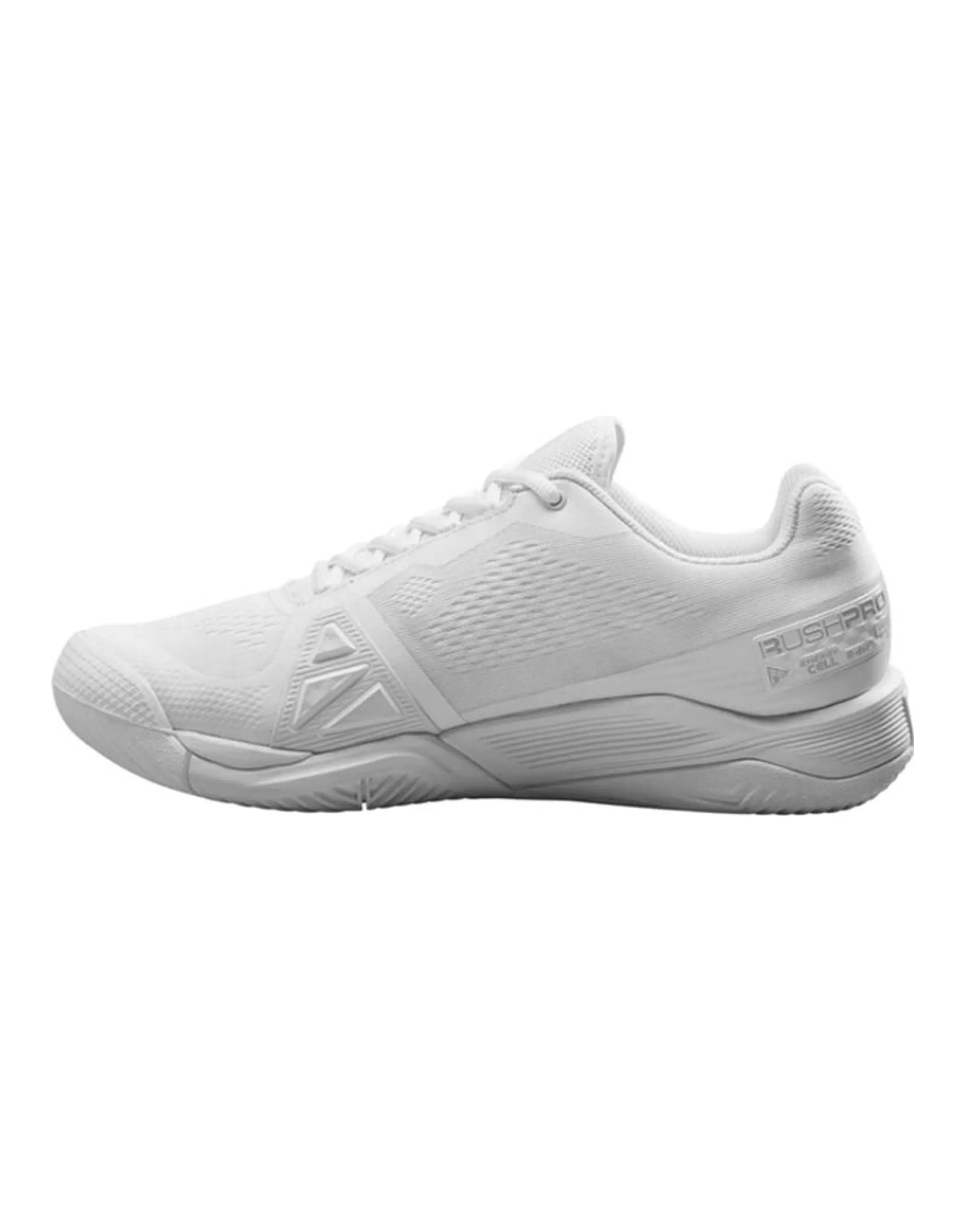 Wilson Rush Pro 4.0 Cushioning, Wear Resistant Low Top Tennis Shoes Men's Ivory White