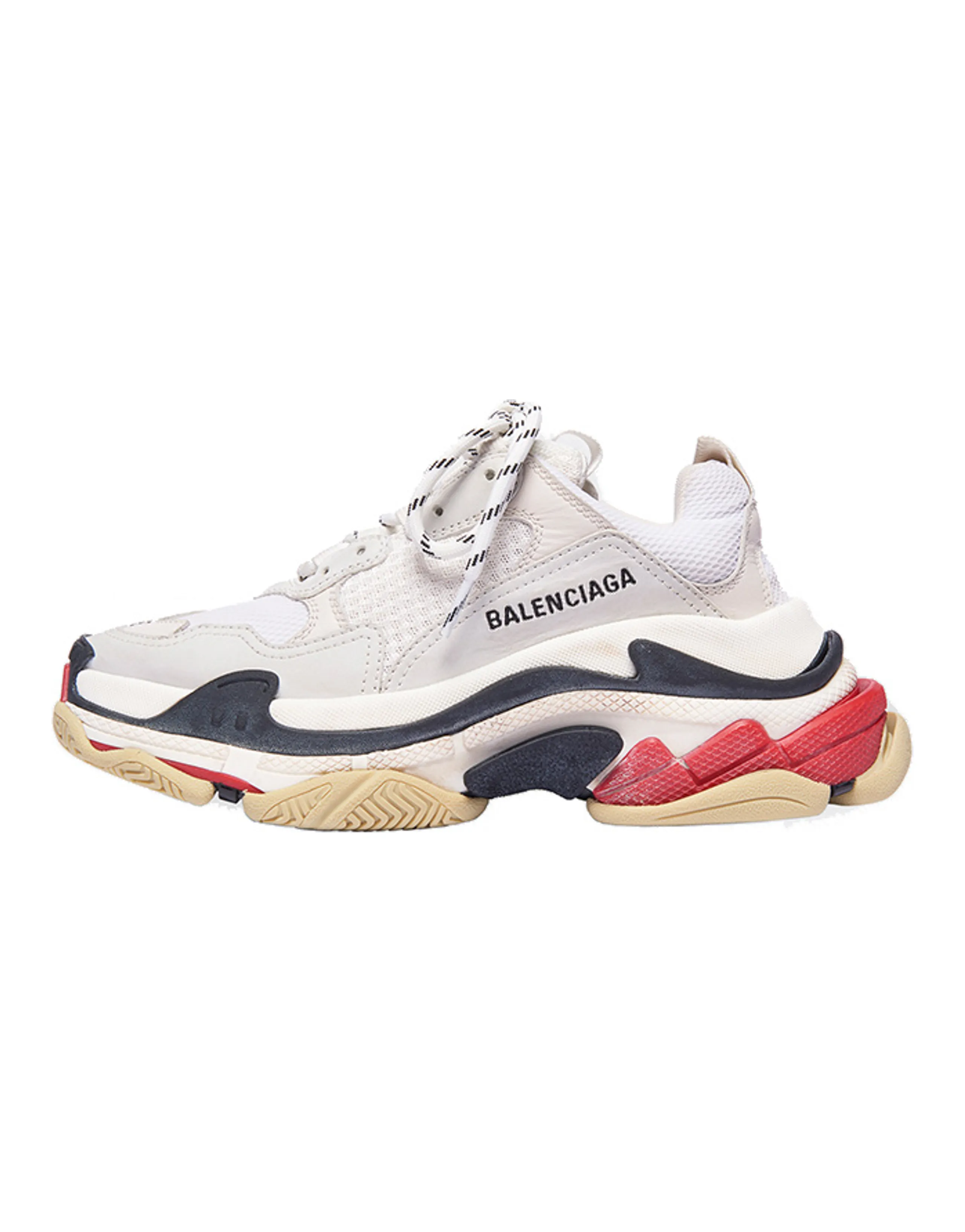 Balenciaga Triple S White Red Women's