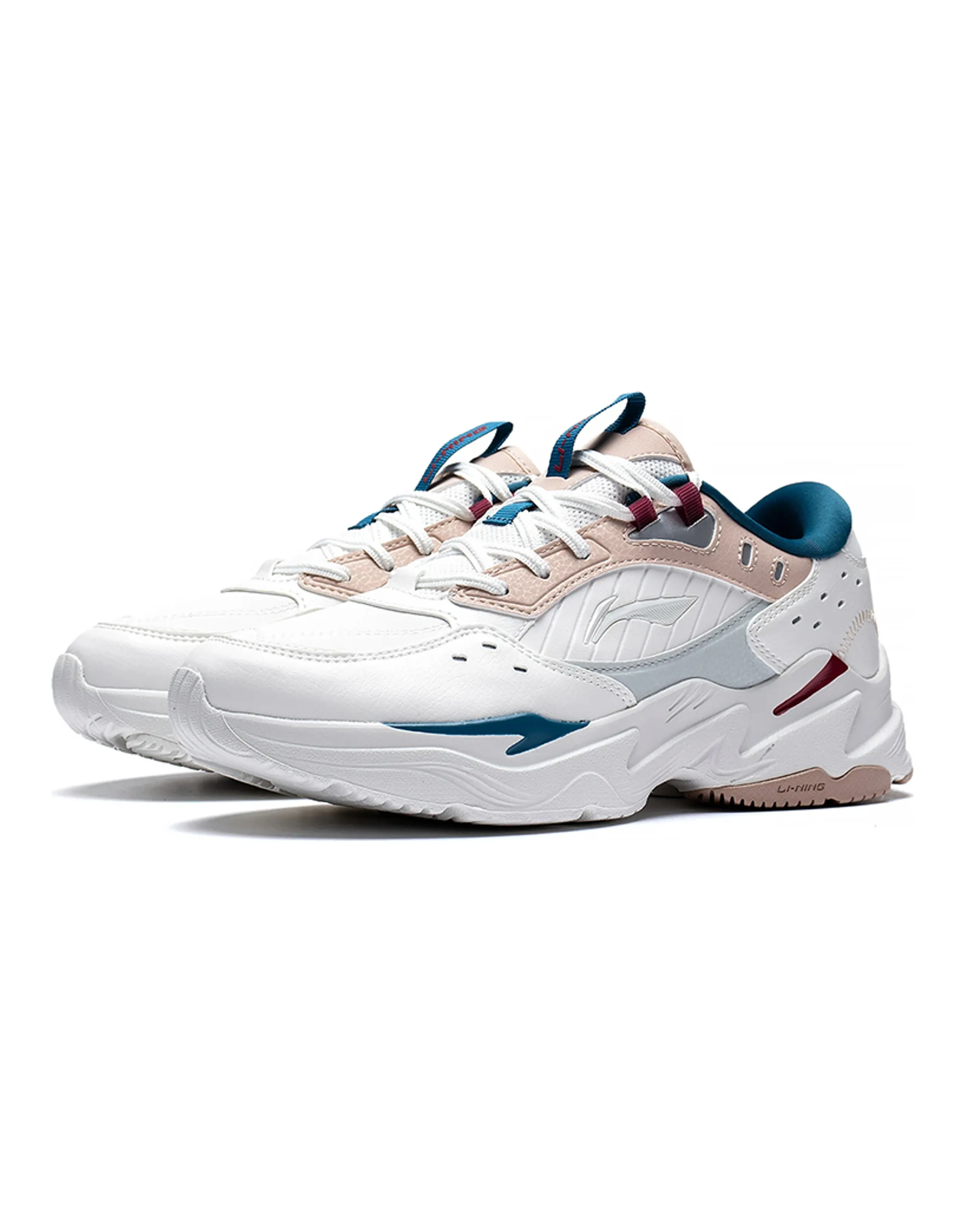 LiNing Low-Top Sports Casual Shoes Women's White Pink