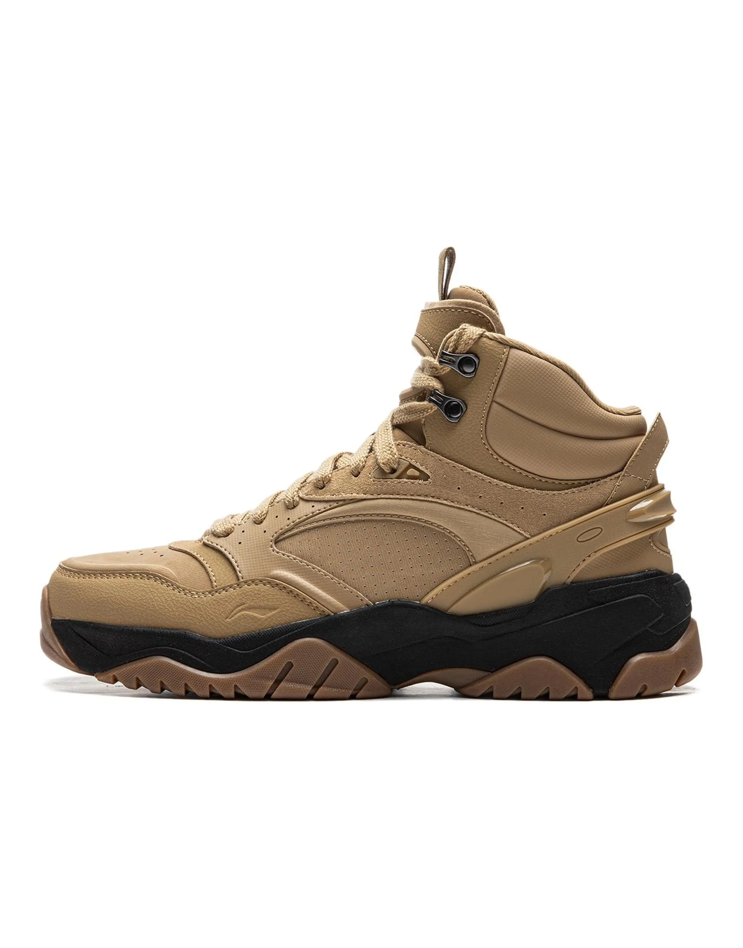 LiNing Sky Trace 3.0 Anti-Slip And Wear-Resistant Rebound Mid-Top Casual Shoes Men's Brown