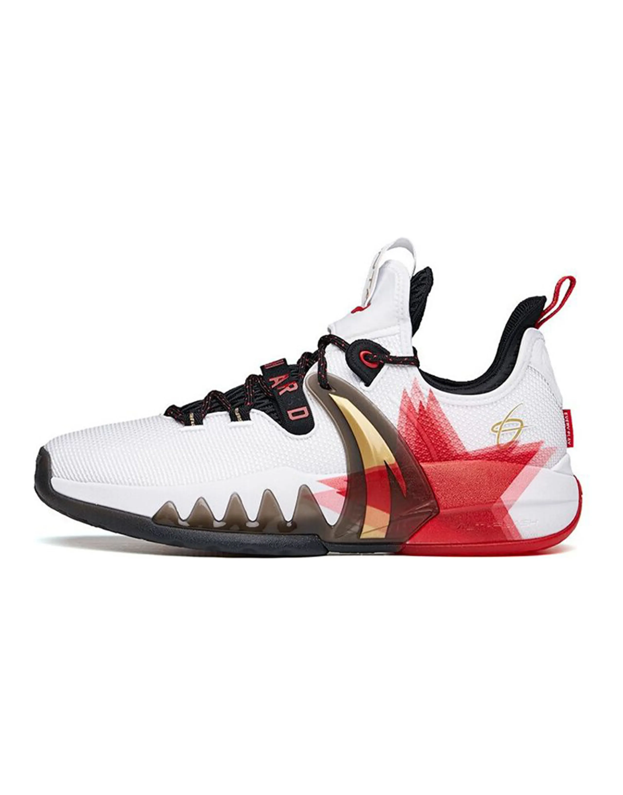 ANTA GH2 Basketball Shoes Men Low-Top White Red