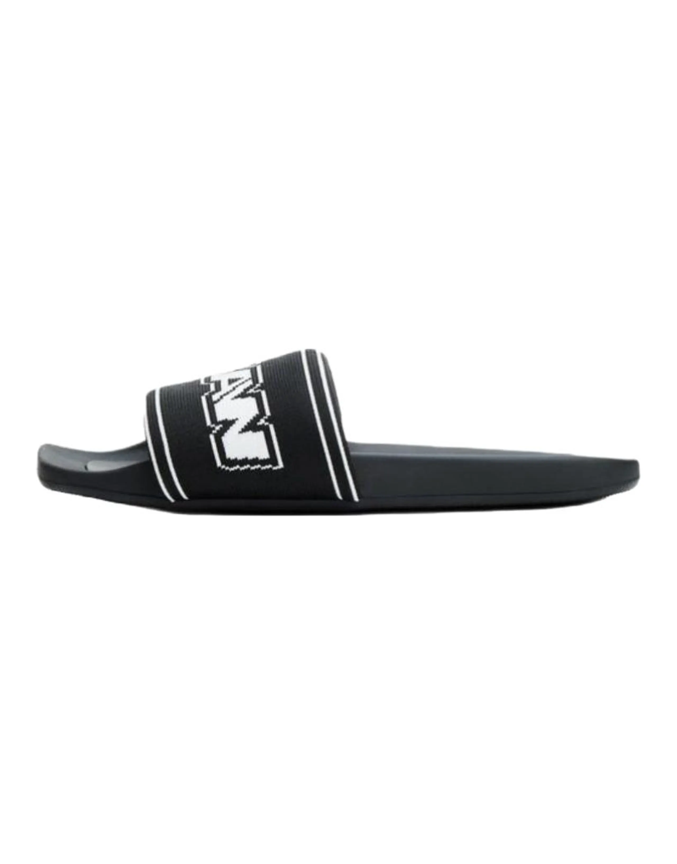 alexander wang Flat Logo Open-Toe Pool Slides Women's Black