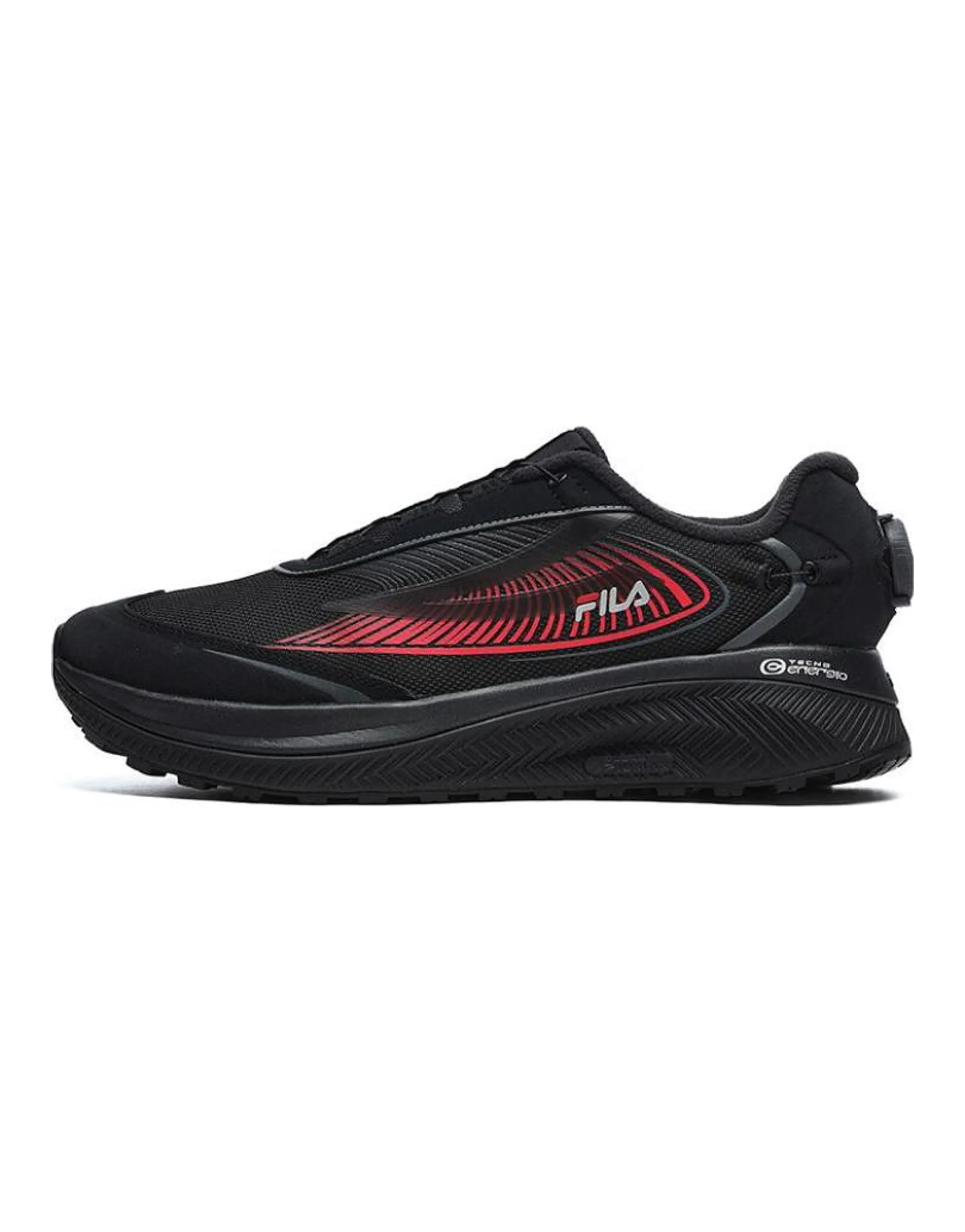 FILA BOA WOLF Cushioning Anti-Slip And Wear-Resistant Low-Top Running Shoes Men's Black