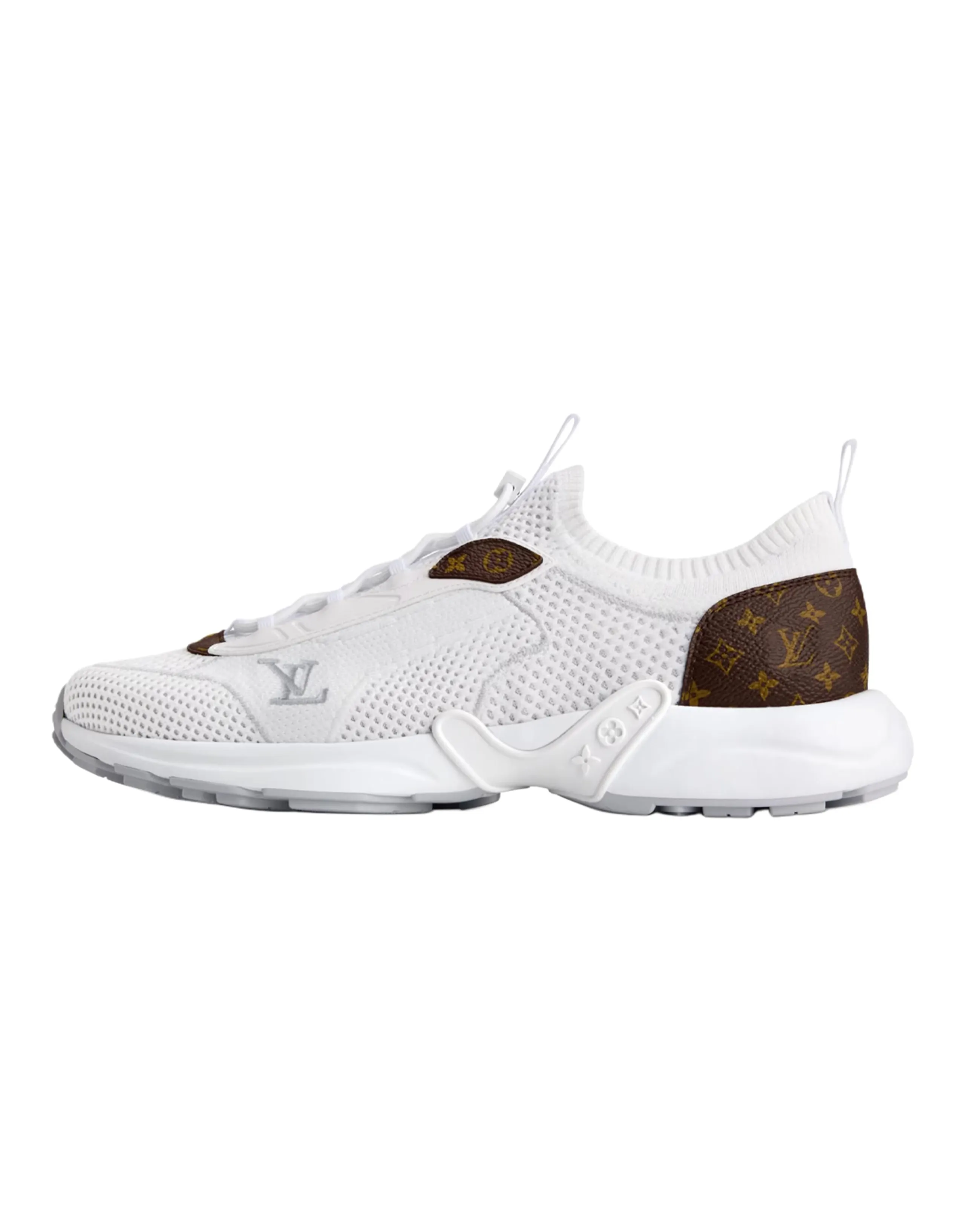 LOUIS VUITTON Olympia Platform Lace-Up Low-Top Casual Shoes Women's White
