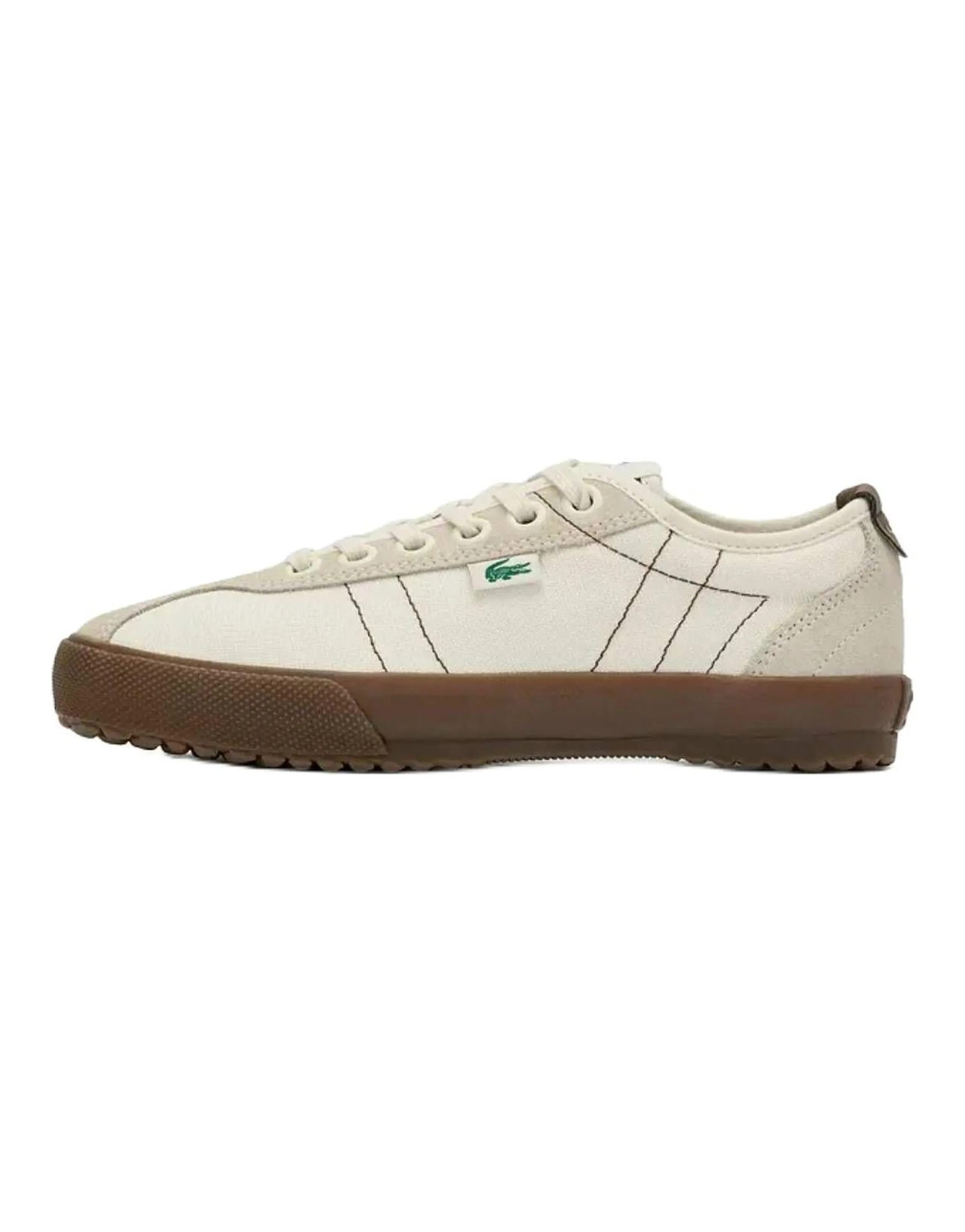 LACOSTE Backslam Soft Comfortable Slip-Resistant Wear-Resistant Low-Top Casual Shoes Women's White