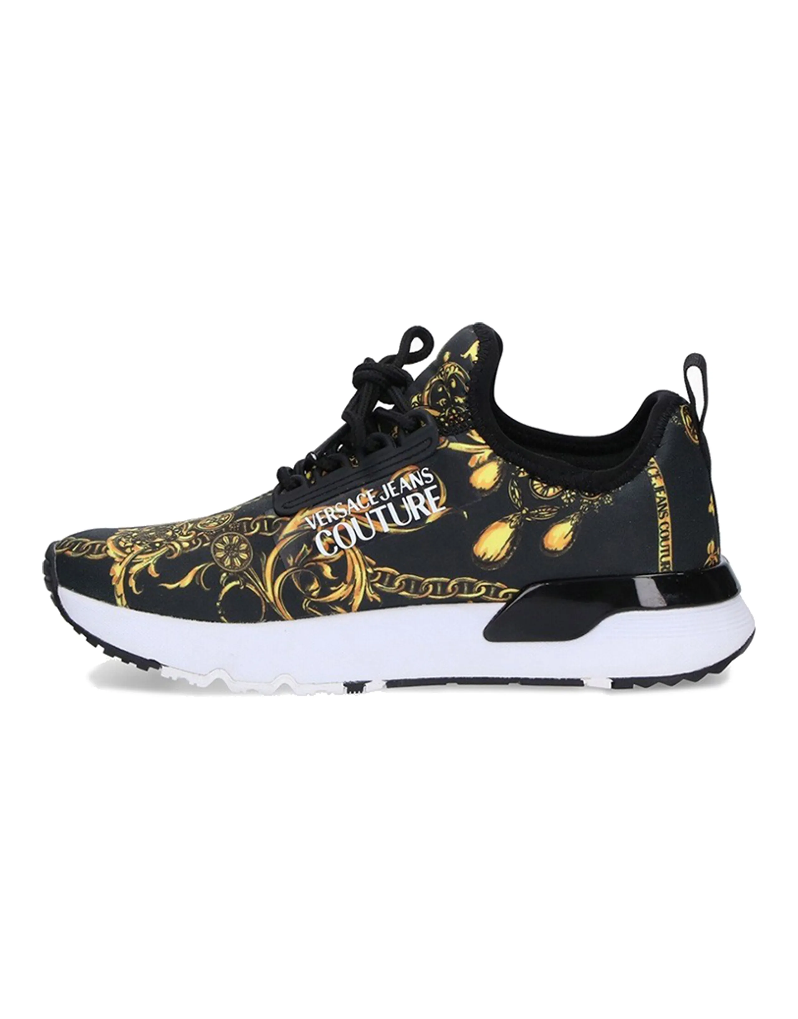 VERSACE JEANS Couture Casual Shoes Women's Low-Top Black