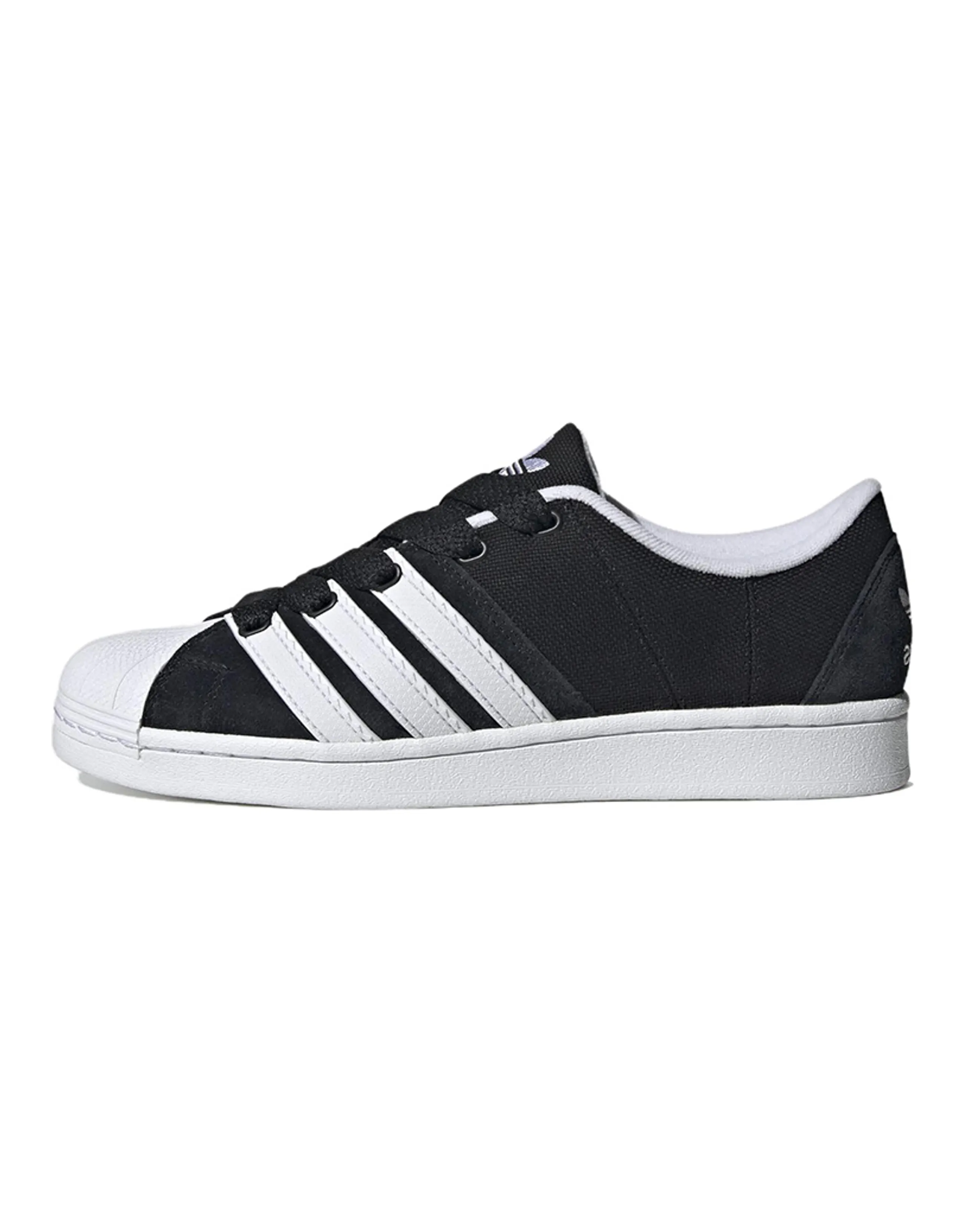 Superstar Adidas Originals Supermodified 'Black White Black Heel'