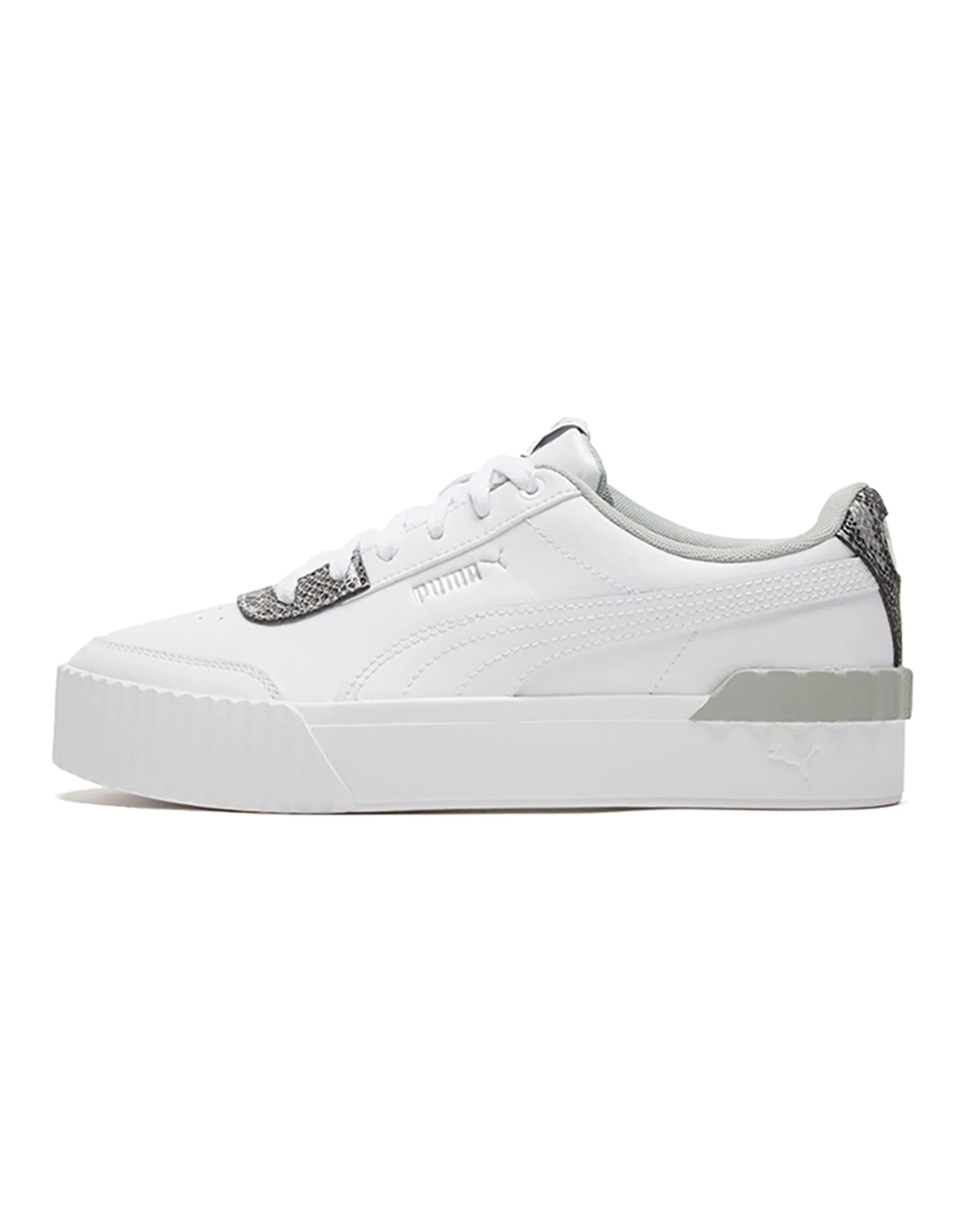 PUMA Carina Lift Snake White/snake Print Low Casual Board Shoes Women's