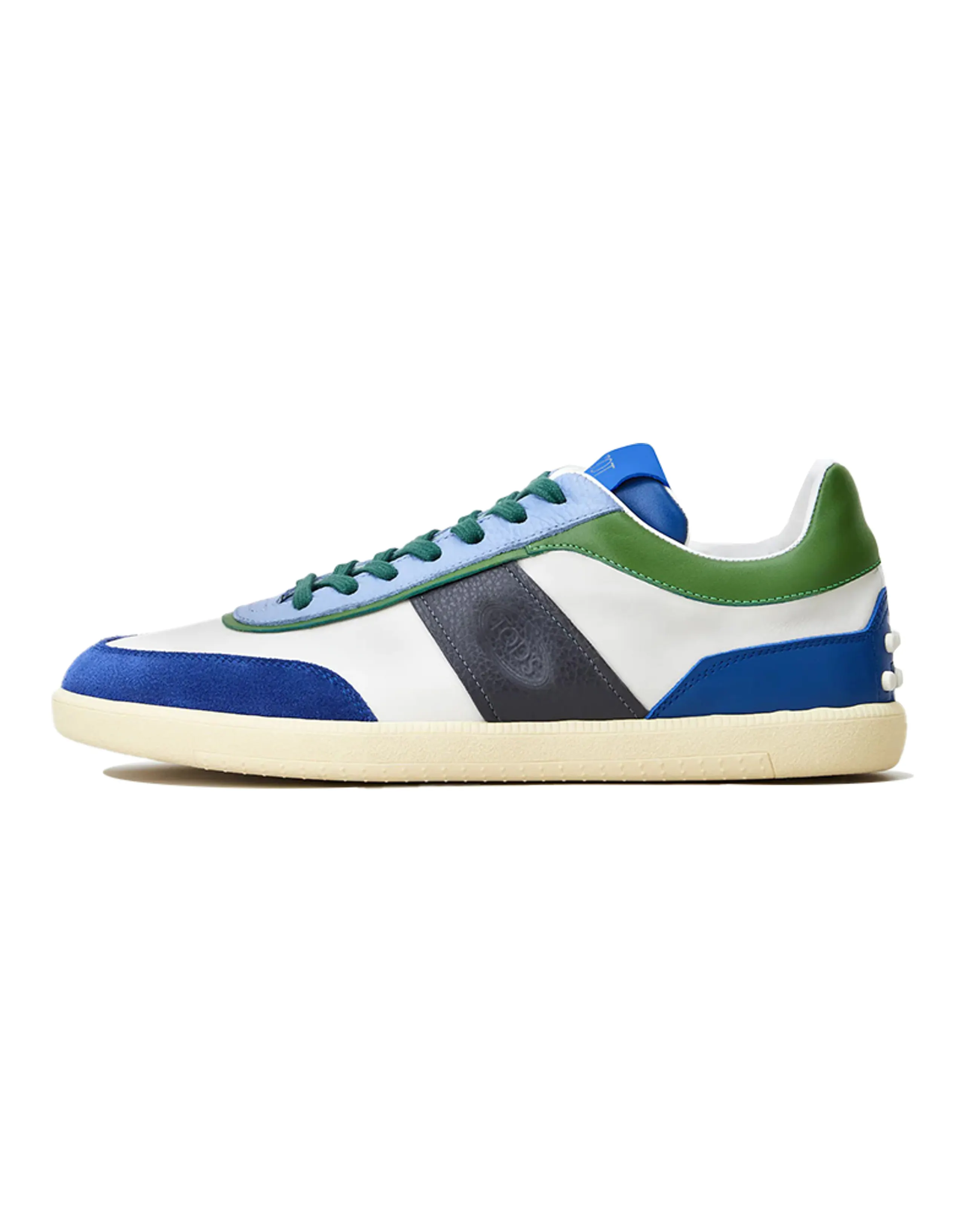 TOD'S Skateboard Shoes Men Low-Top Blue Green/Gray