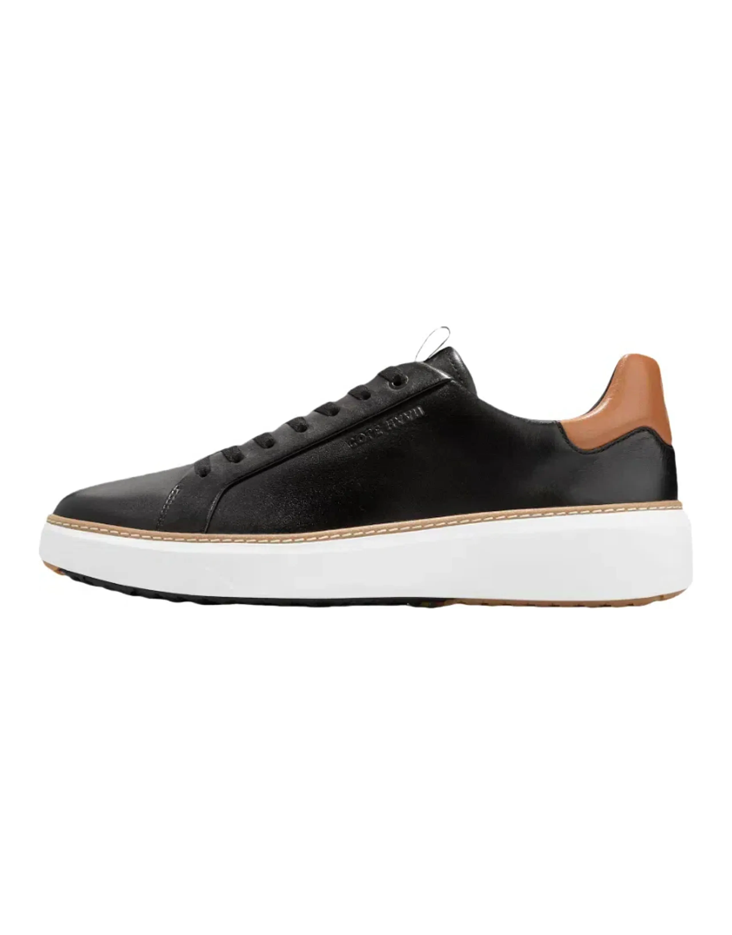 COLE HAAN Cow Leather Fashion Low-Top Skate Shoes Men's Black