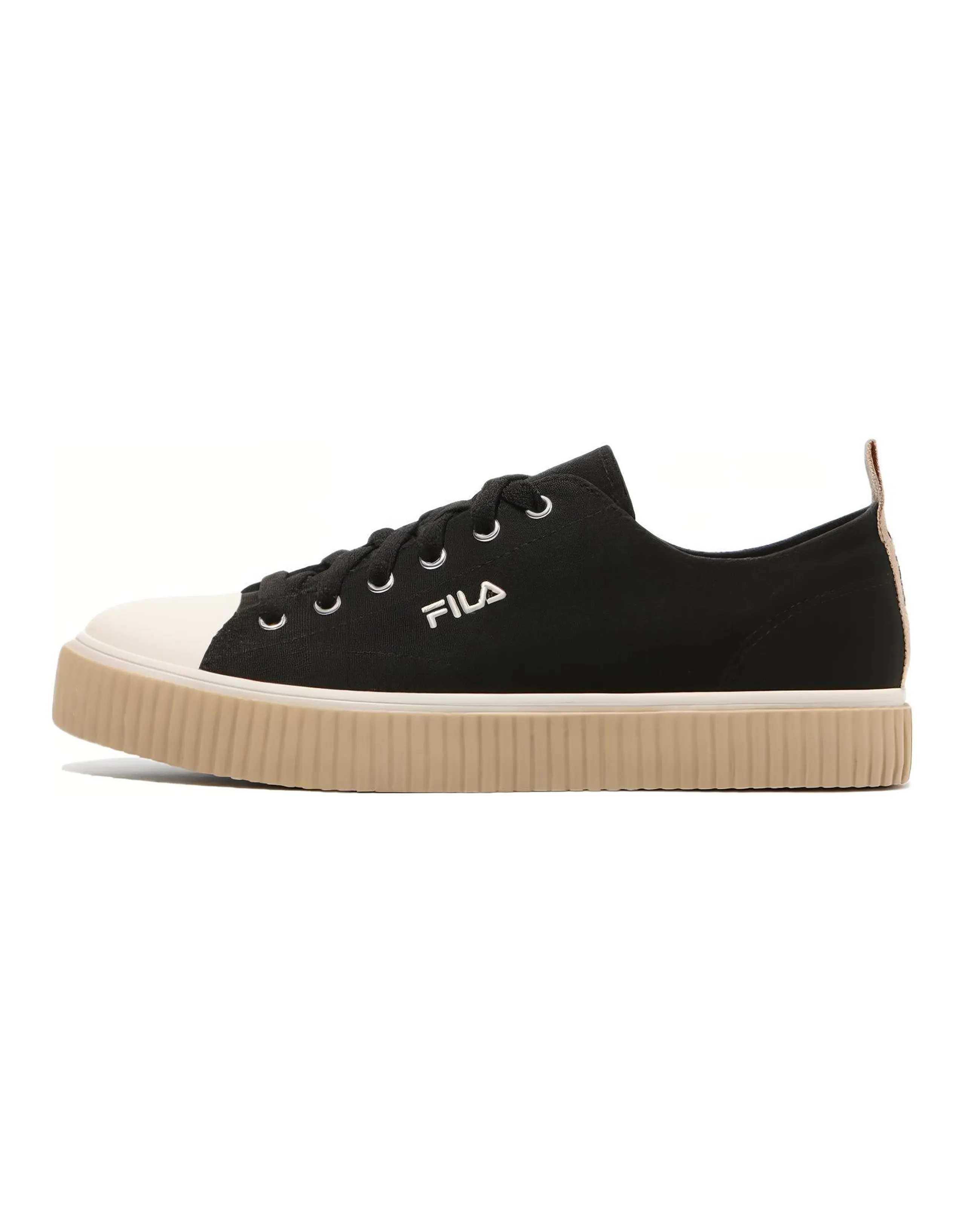 FILA Layer Low Top Stylish Casual Skate Shoes Unisex Black Korean Version 'Black Cream'
