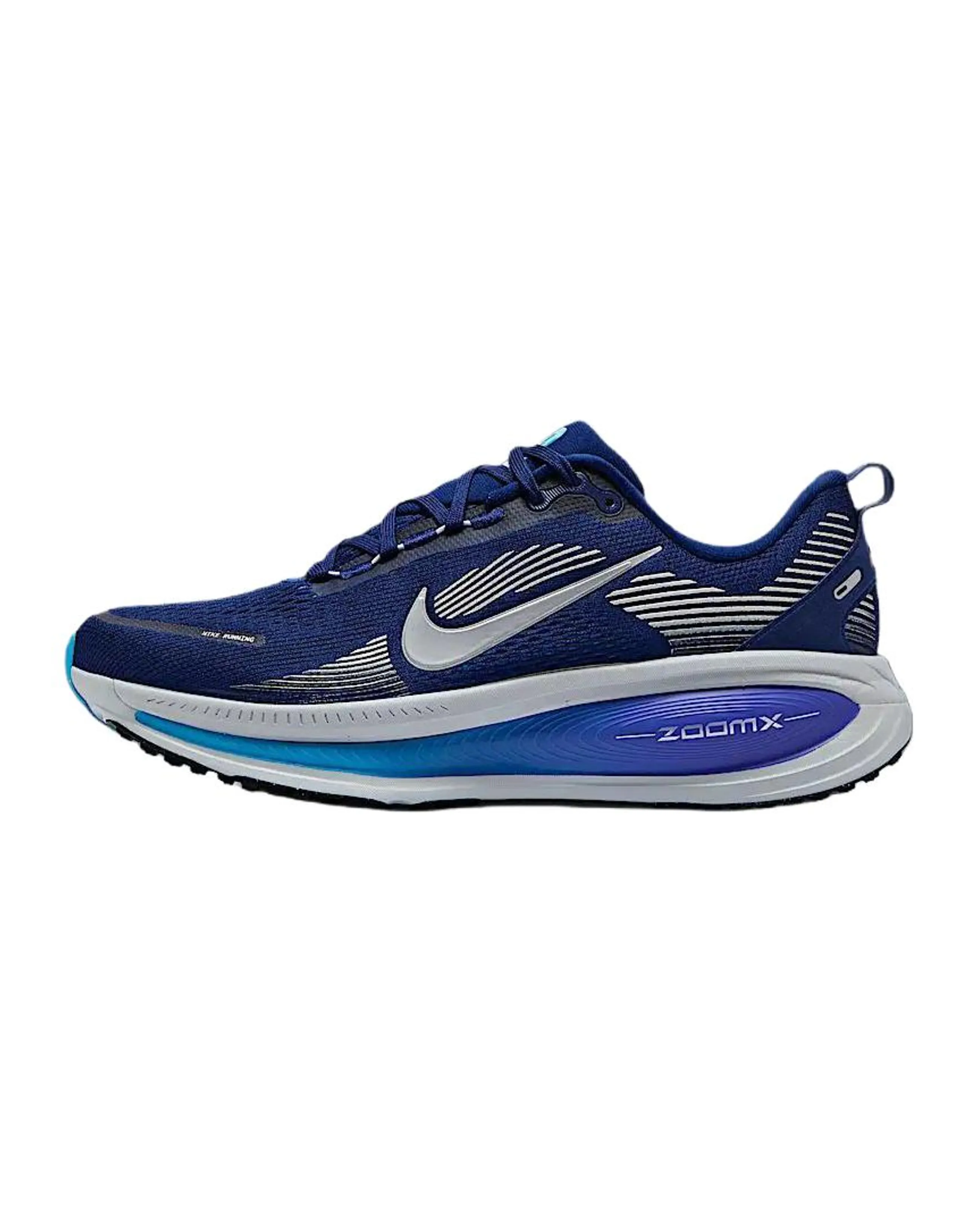 Nike Vomero 18 Blue Void Blue Lightning Bright Crimson Metallic Silver