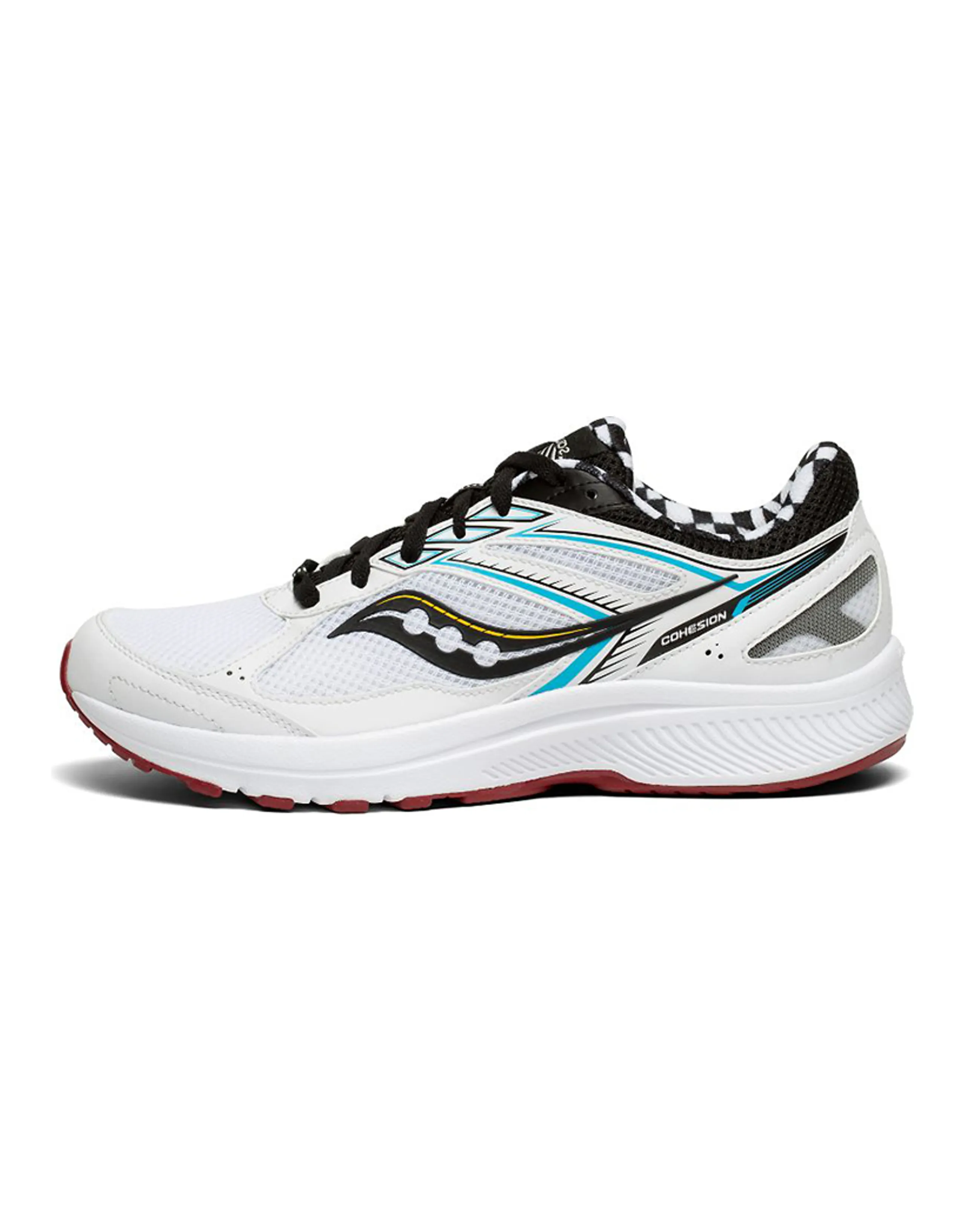 Saucony Cohesion 14 Breathable Wear-Resistant Slip-Resistant Low-Top Running Shoes Men's White Classic Vintage