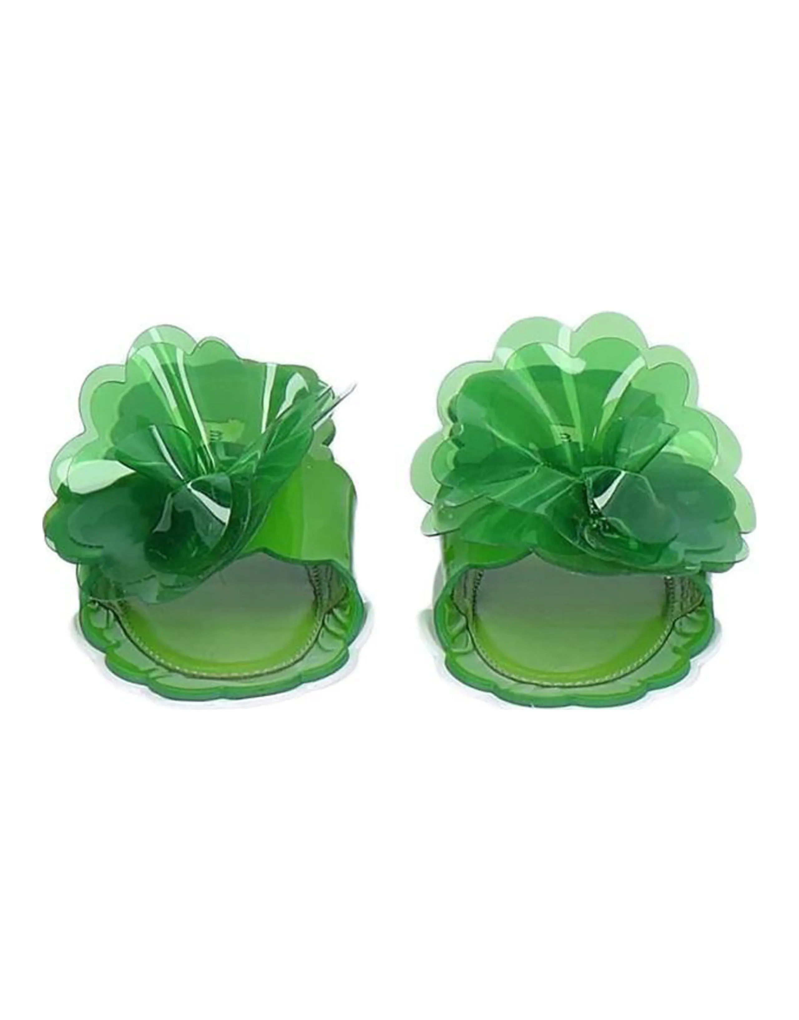 MIU MIU Slide Slippers Women's Green