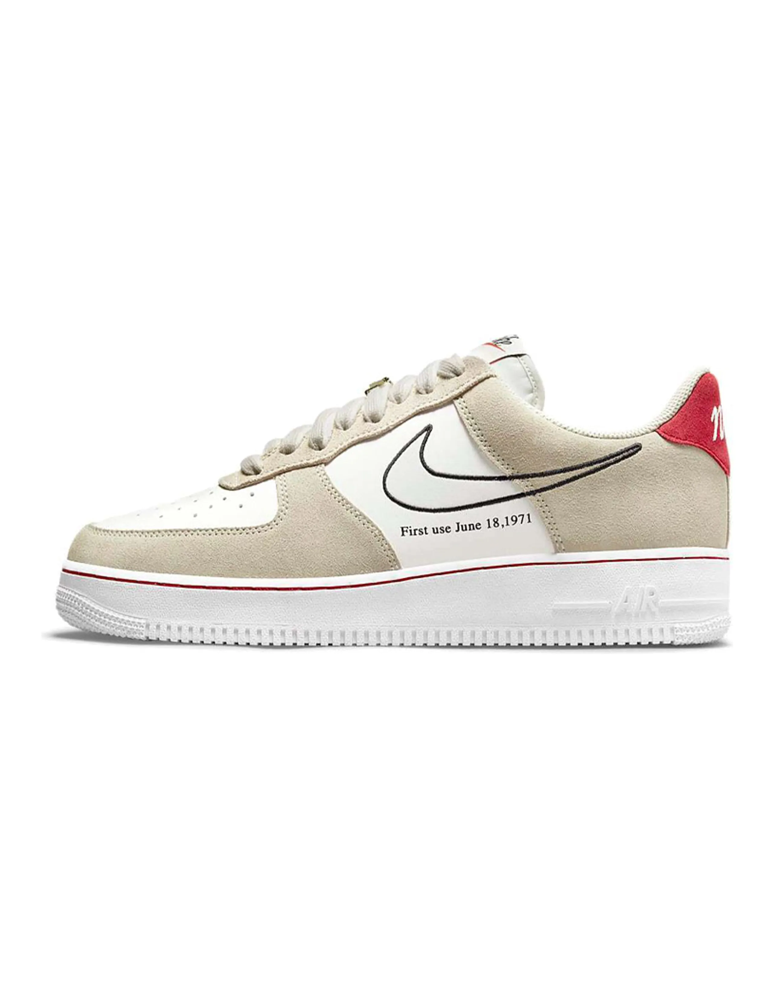 Nike Air Force 1 Low First Use Light Sail Red