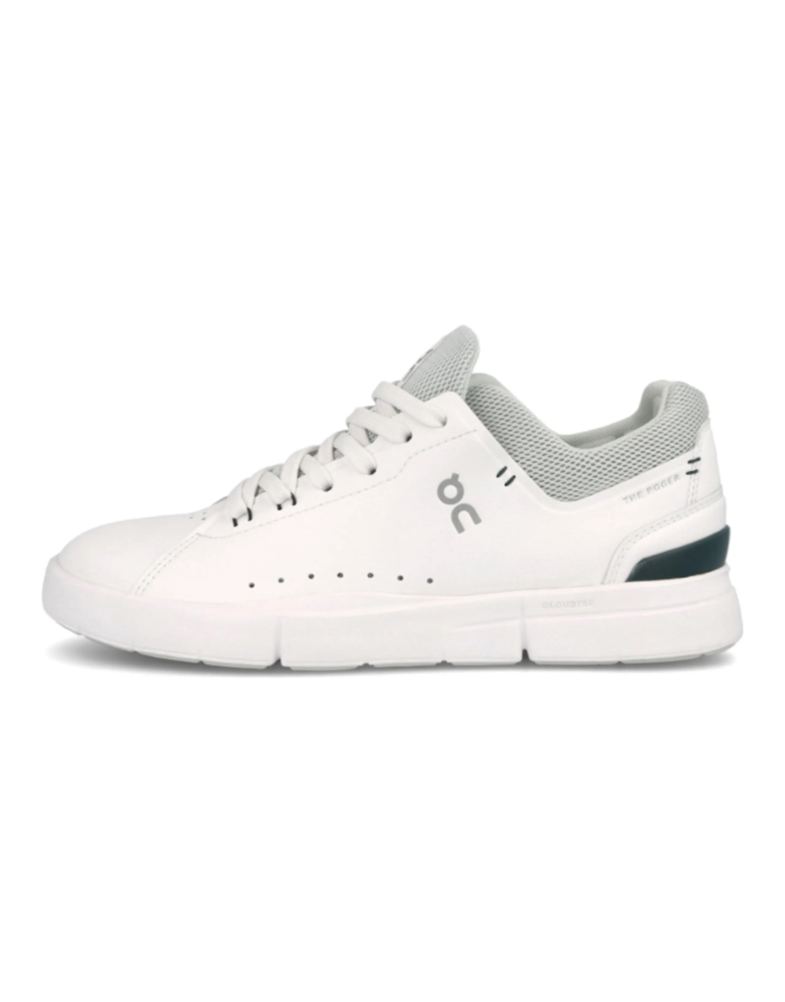 FEIDELEI x On THE ROGER Anti-Slip Wear-Resistant Low-Top Skateboard Shoes Women's White Green