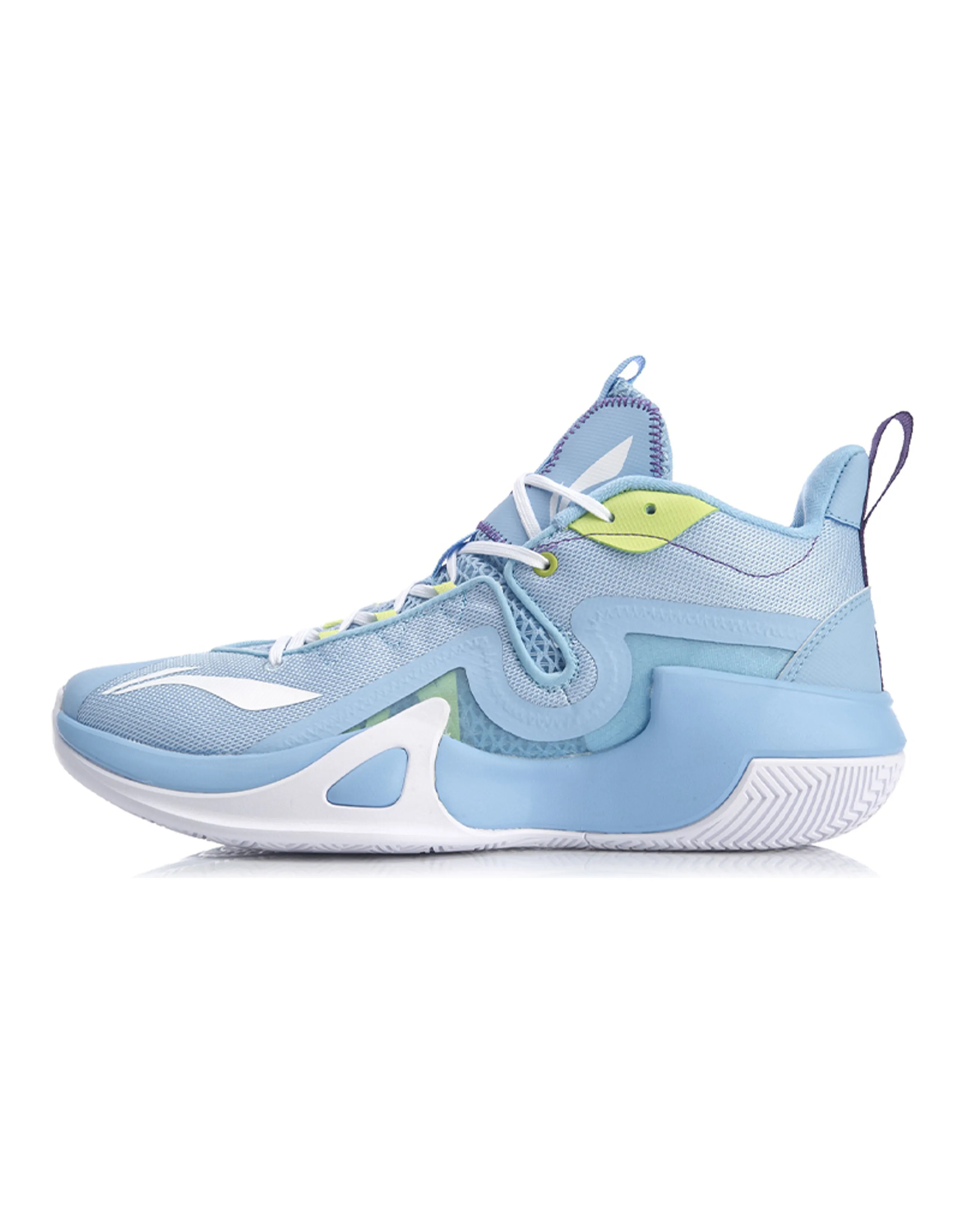 LINING Hurricane BadFive Basketball Shoes Men Mid-Top Aurora Blue