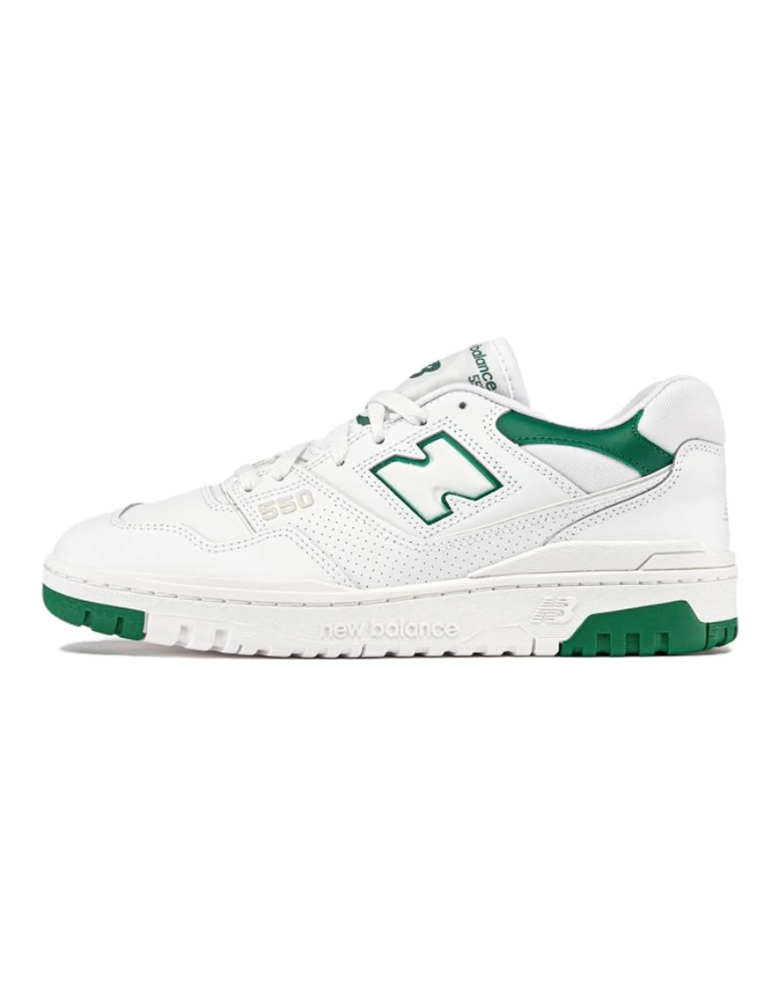 New Balance 550 White Classic Green