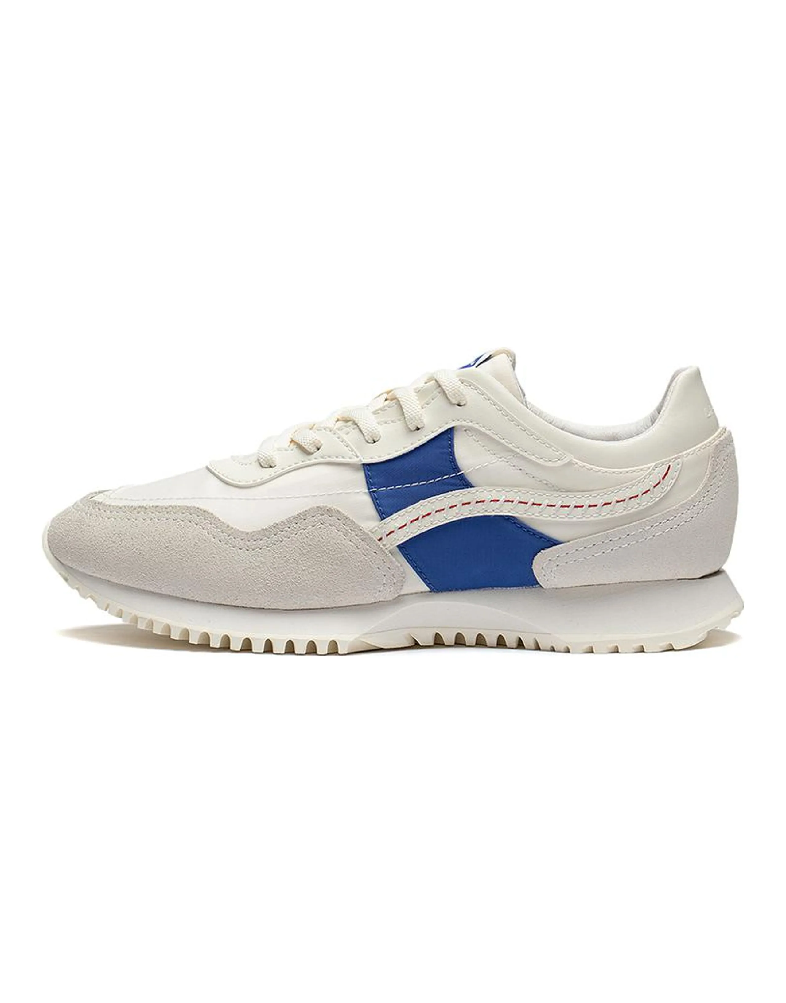 LiNing CF Linen Woven Durable Breathable Low-Top Sports Casual Shoes Women's Bright Blue White