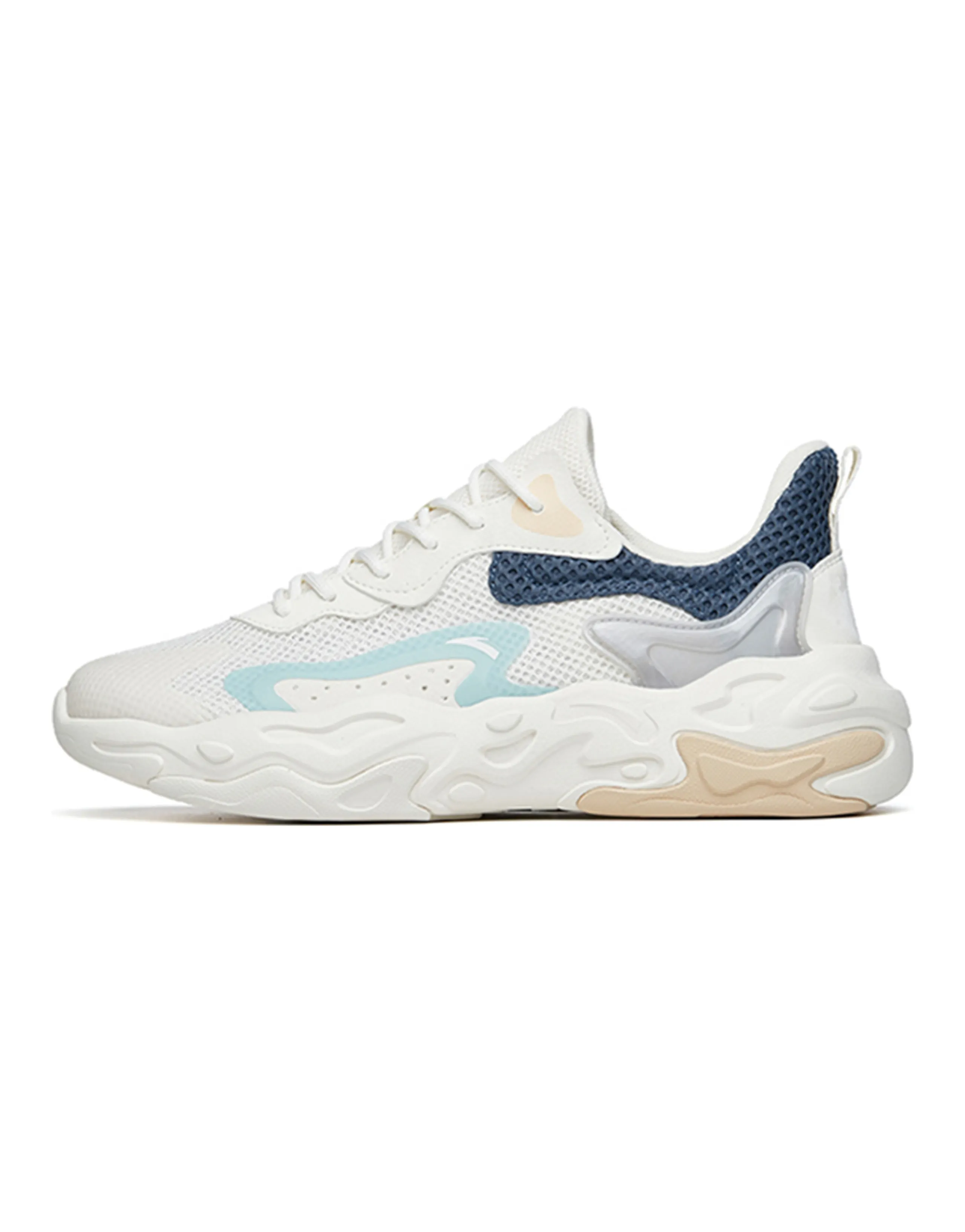 Anta Break The Cocoon Breathable Low-Top Sports Casual Shoes Men's Blue And White Silver