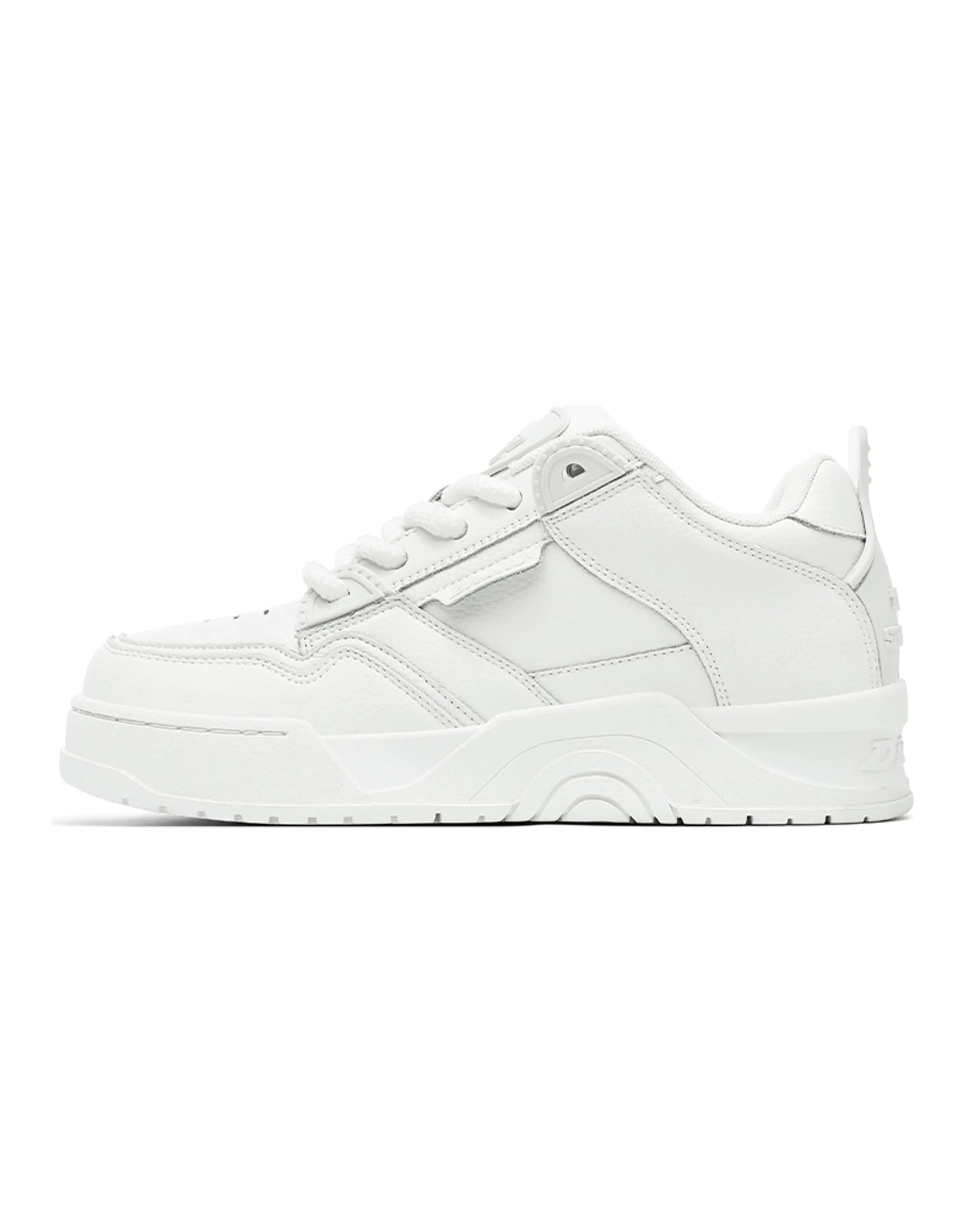 Dickies Patchwork Minimalist Style Trendy Low-Top Skateboard Shoes Men's White