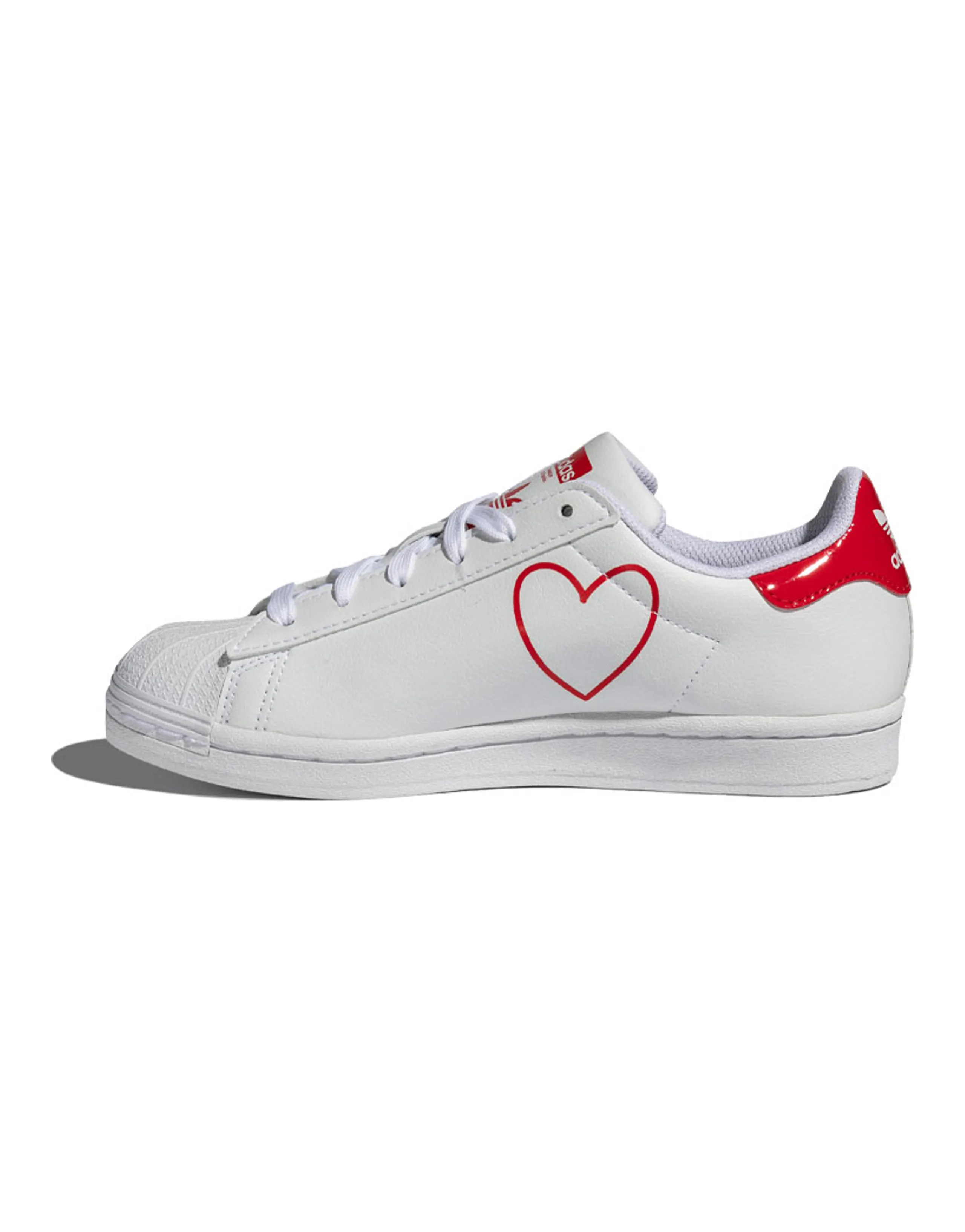 Adidas Originals Superstar White Scarlet Women's
