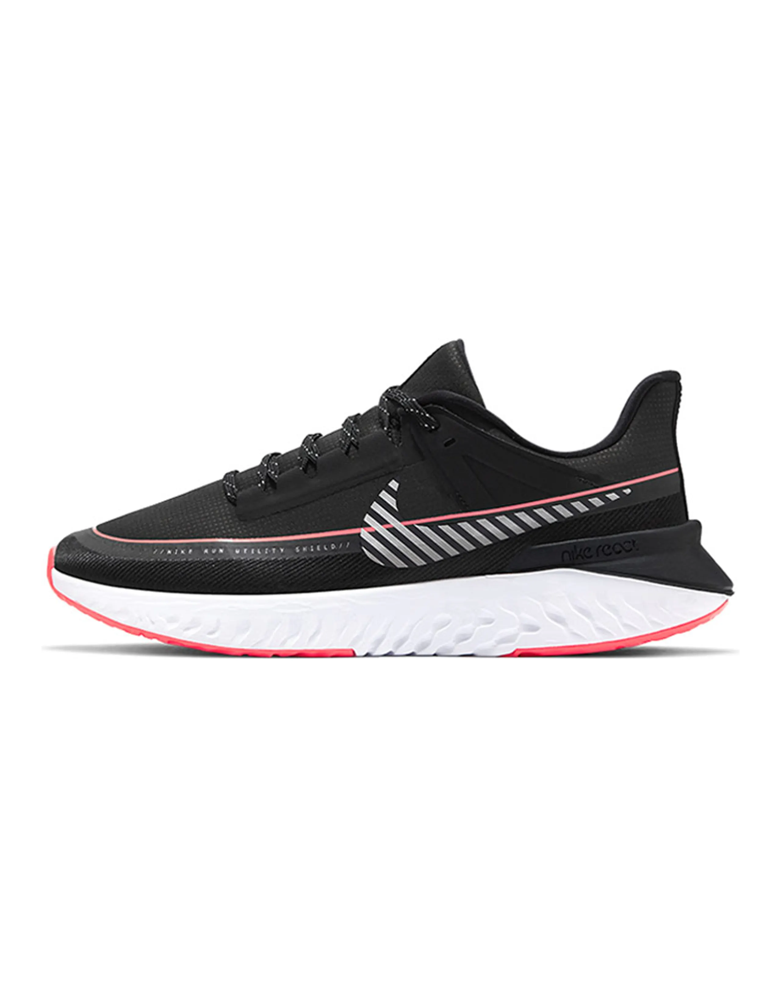 Nike Legend React 2 Shield Black Metallic Silver