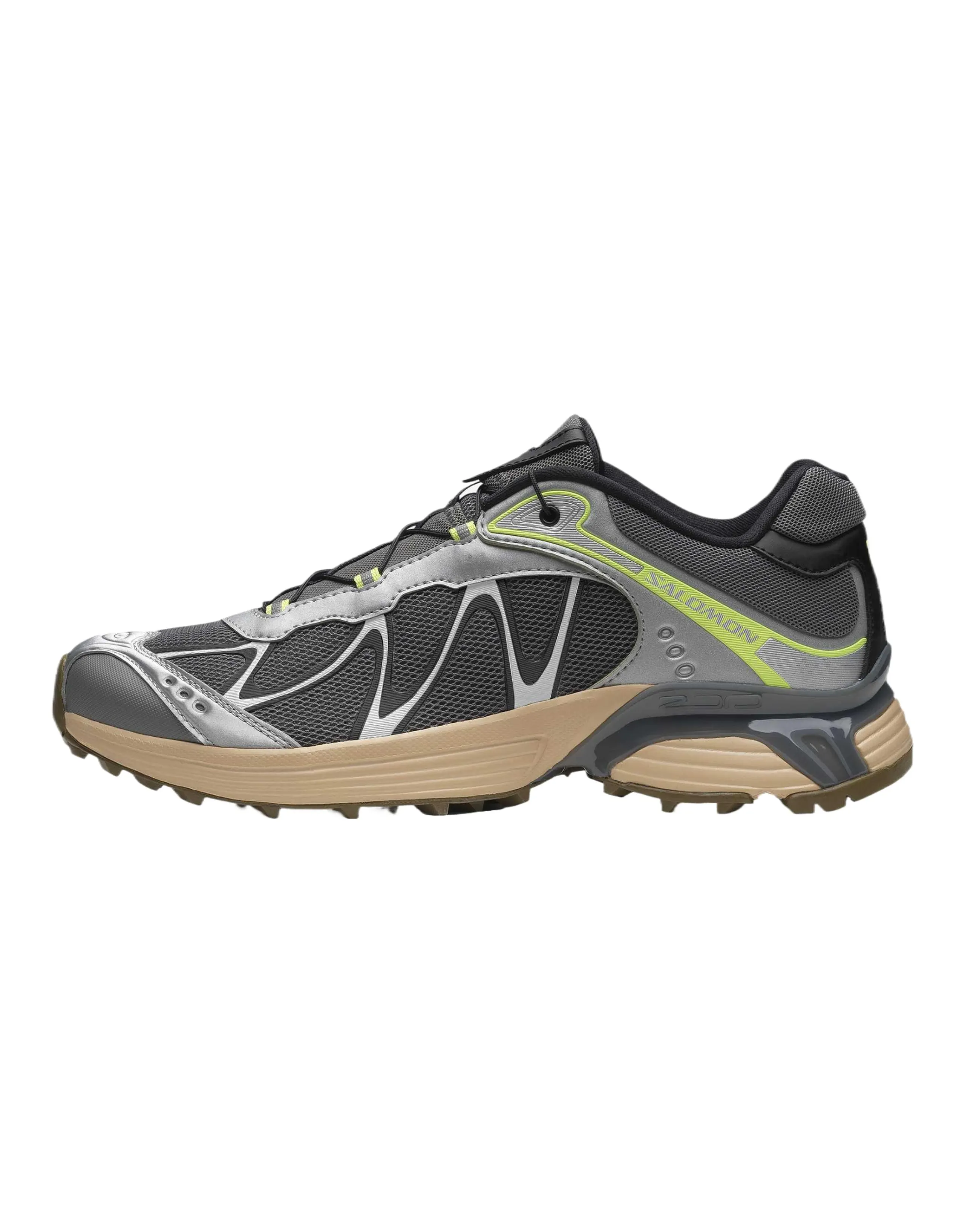 SALOMON XT WHISPER Shock Absorbers Slip Resistant Breathable Low Top Running Shoes Unisex Silver