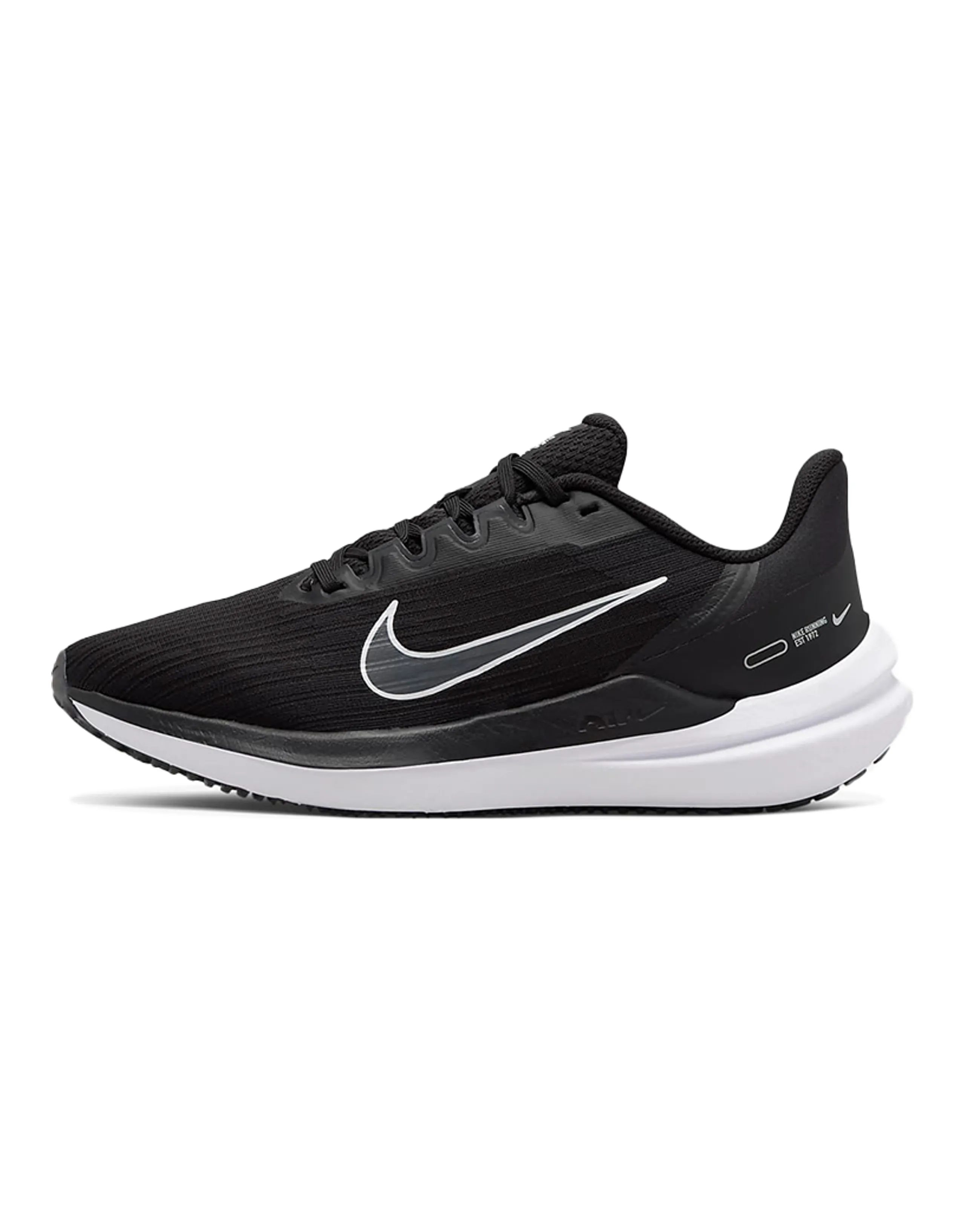 Nike Air Winflo 9 Black Dark Smoke Grey Women's