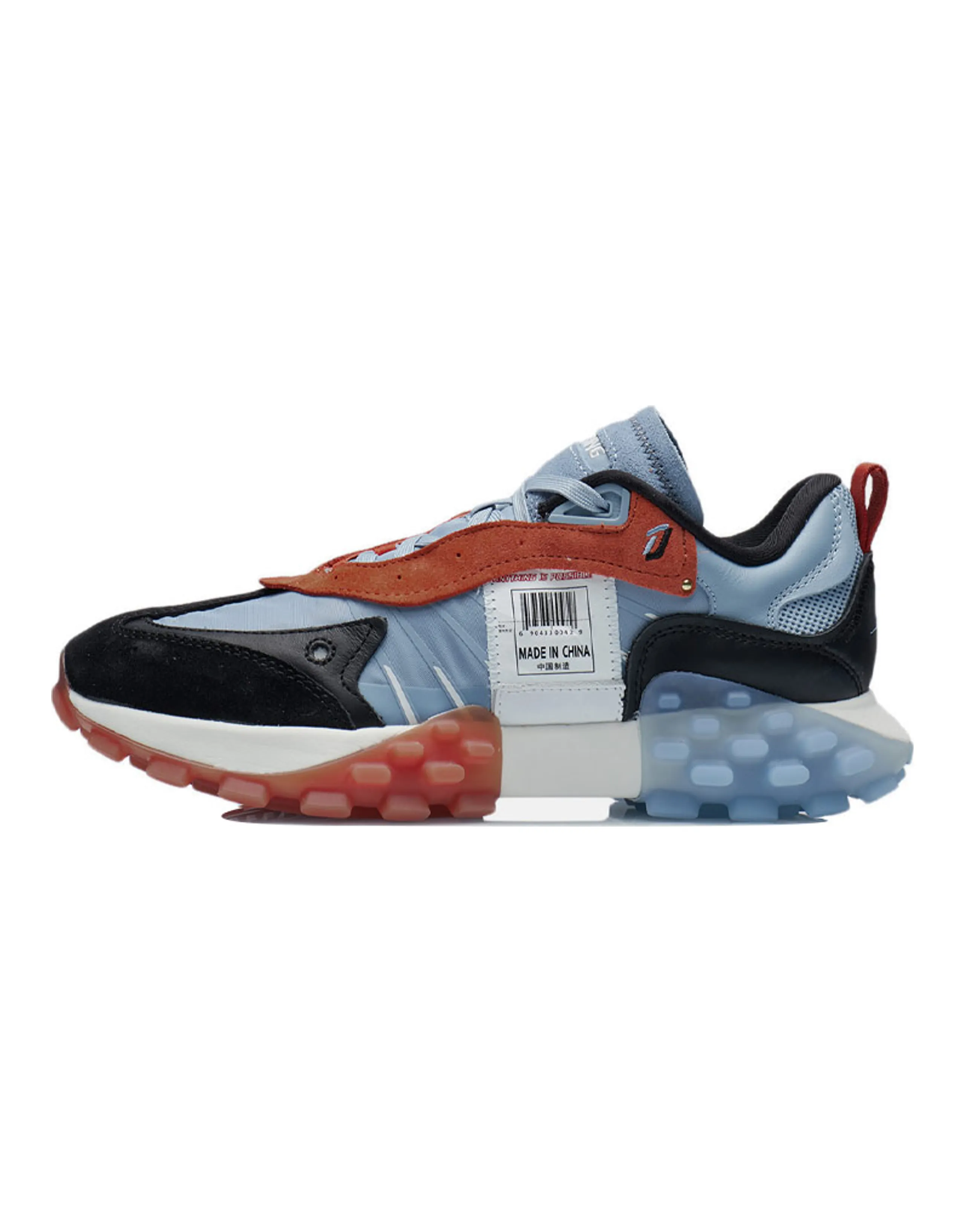 LiNing OVERLOAD Casual Shoes Men Low-Top Mist Blue/Black