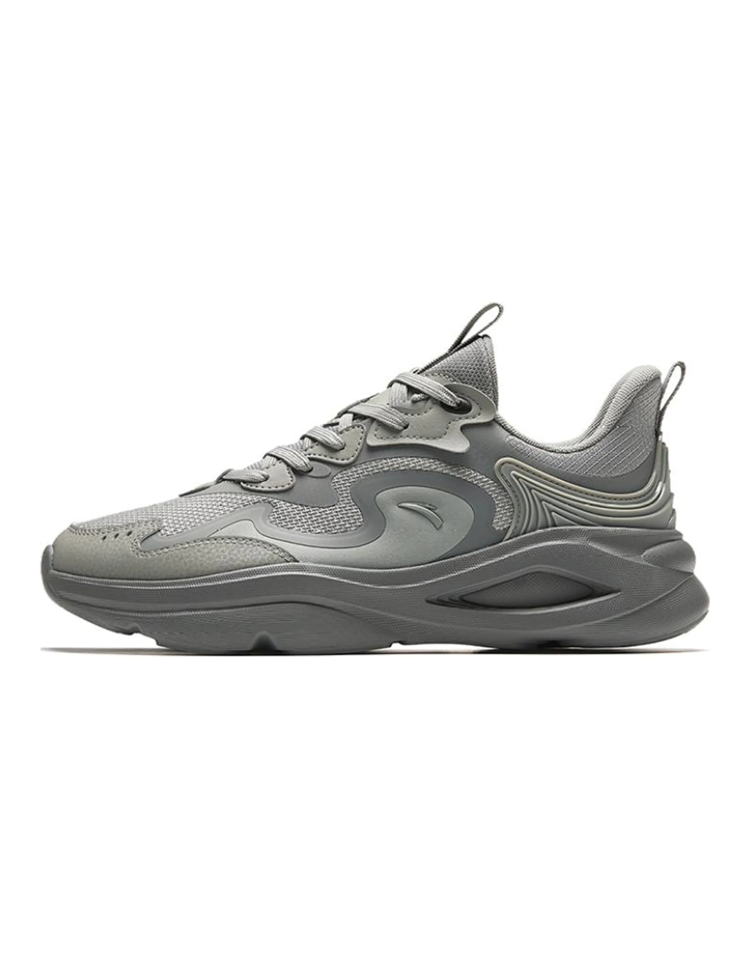 Anta Chao Bai Comfort Versatile Low-Top Lifestyle Casual Shoes Men's Gray