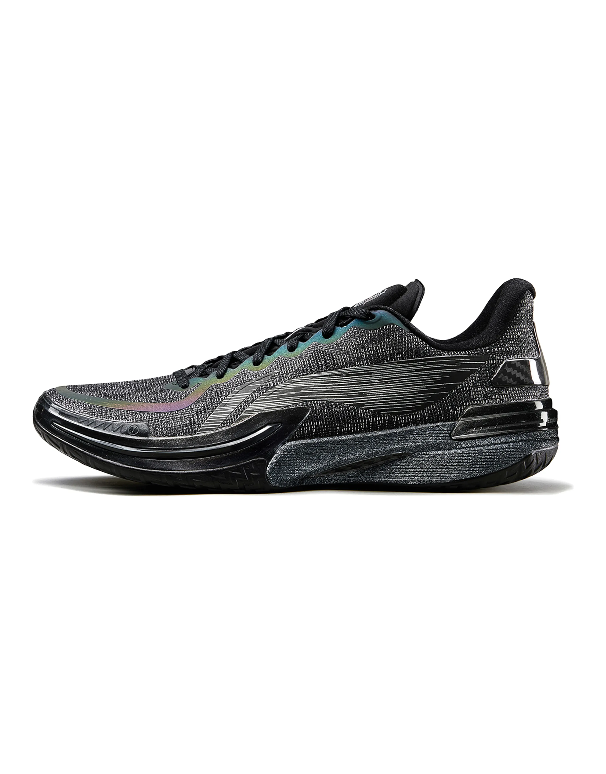 LiNing Gamma Cushioning, Slip Resistant, Abrasion Resistant, Support, Lightweight Low top Basketball Shoes Men's Black