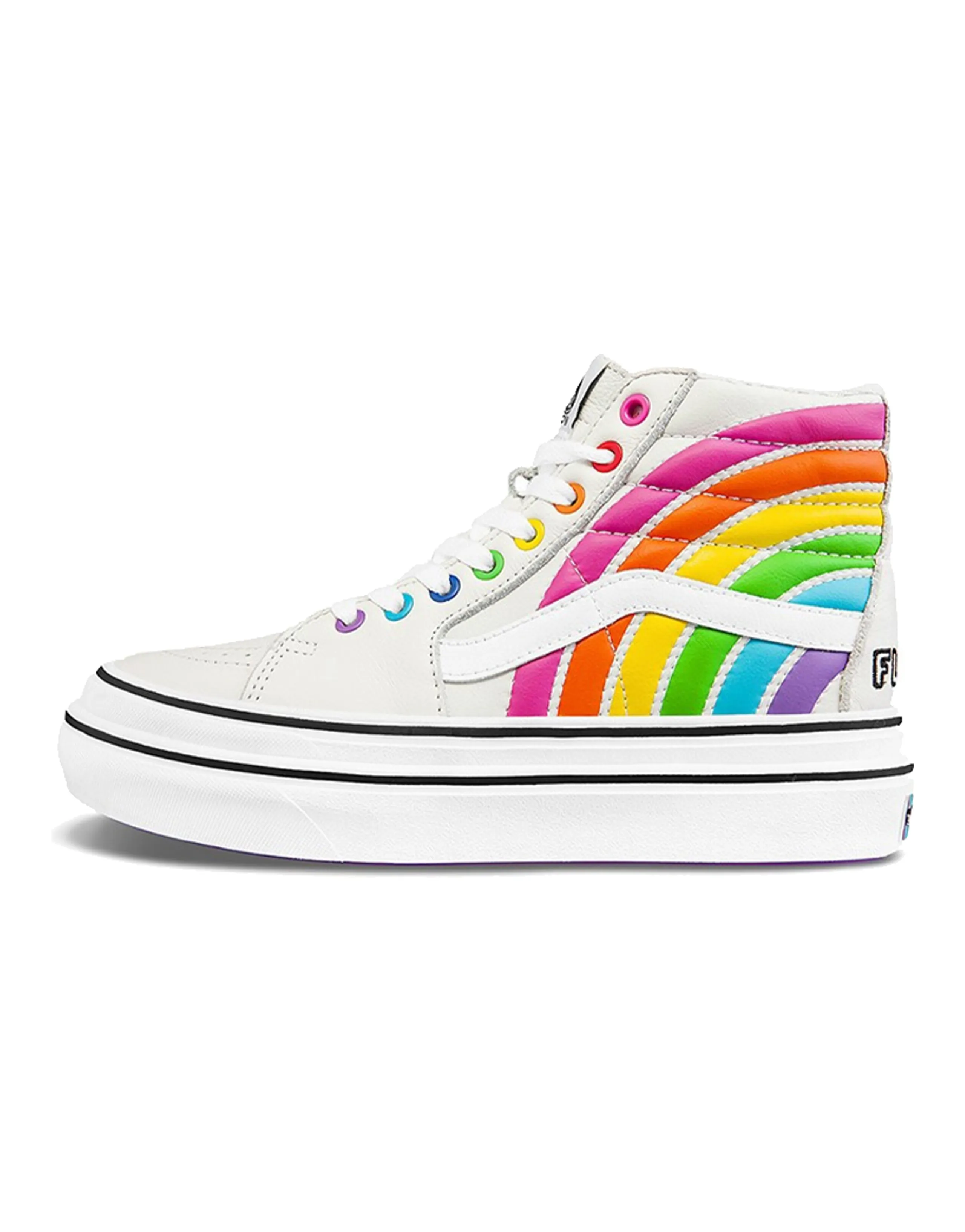 Sk8 Flour Shop X Super ComfyCush Vans Hi 'Rainbow'