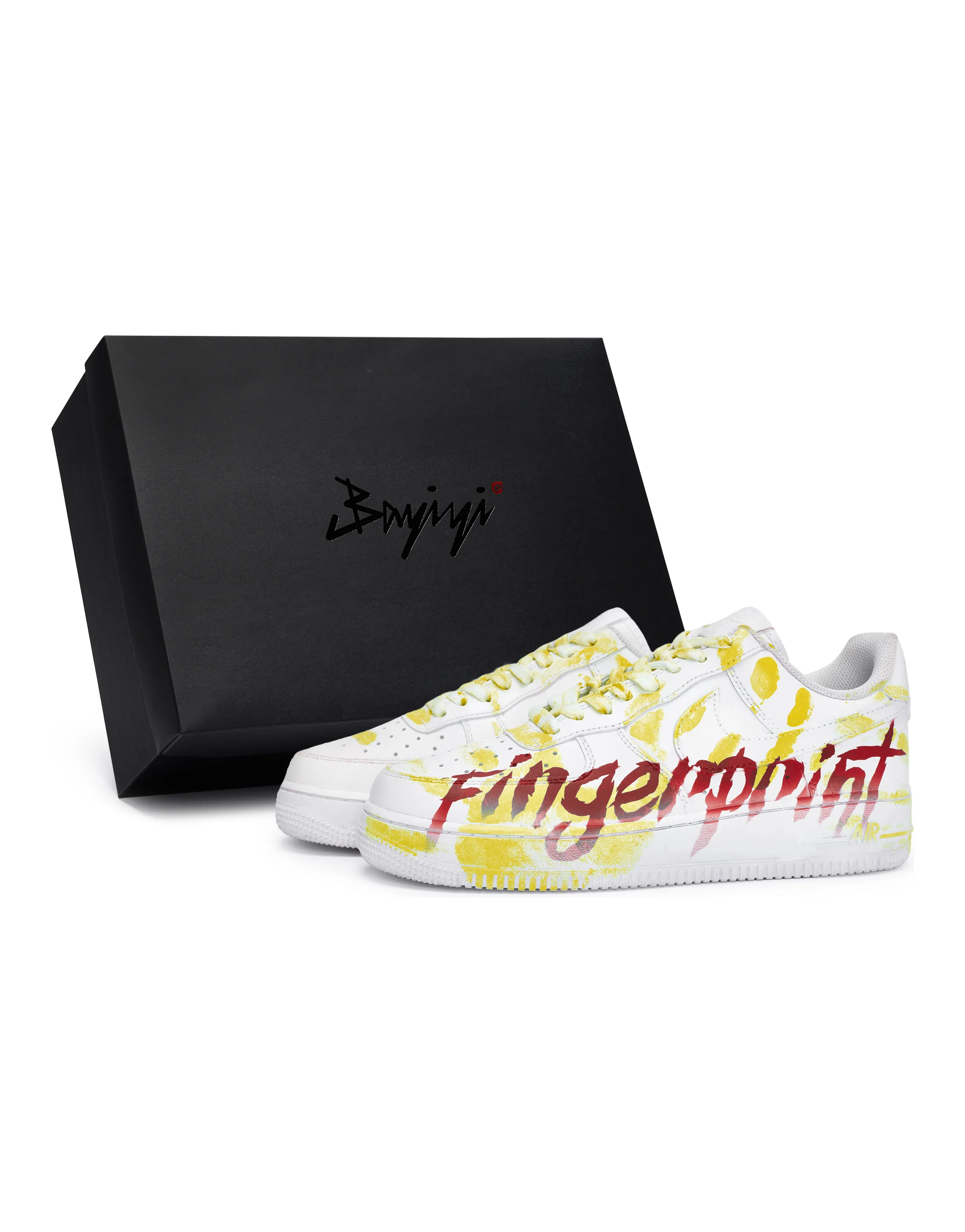 Nike Air Force 1 Skateboard Shoes Unisex Low-Top Yellow/Red