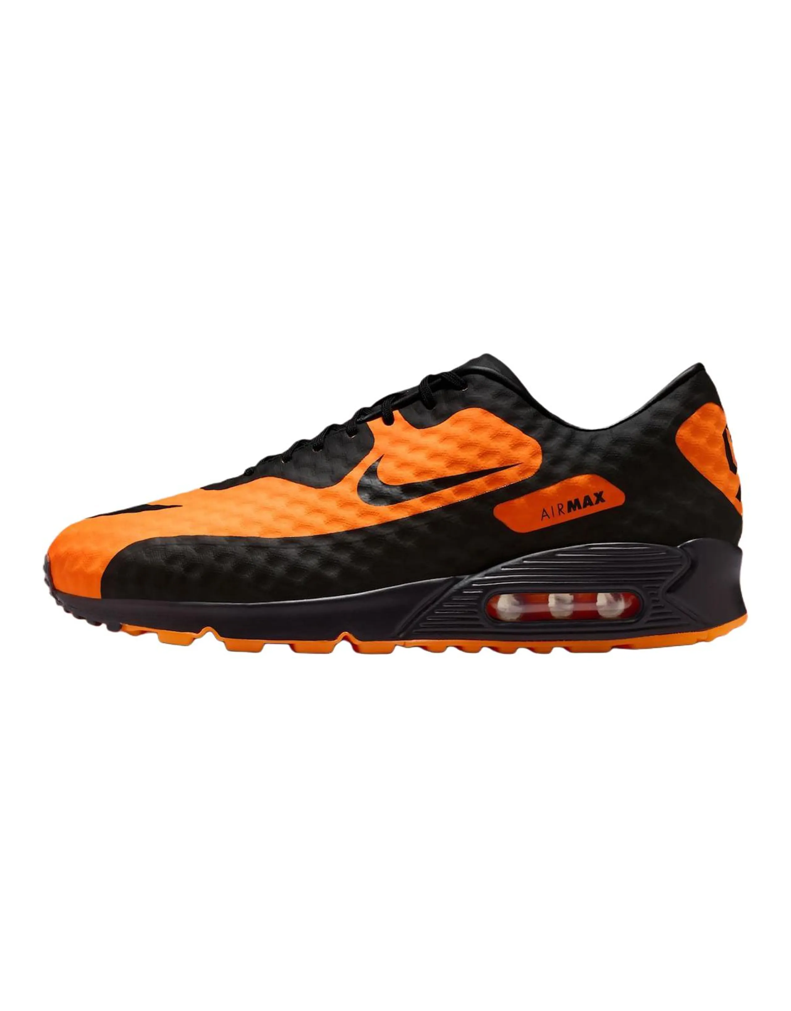 Nike Air Max 90 "Hypervenom" Comfortable Running Shoes Unisex Black Orange