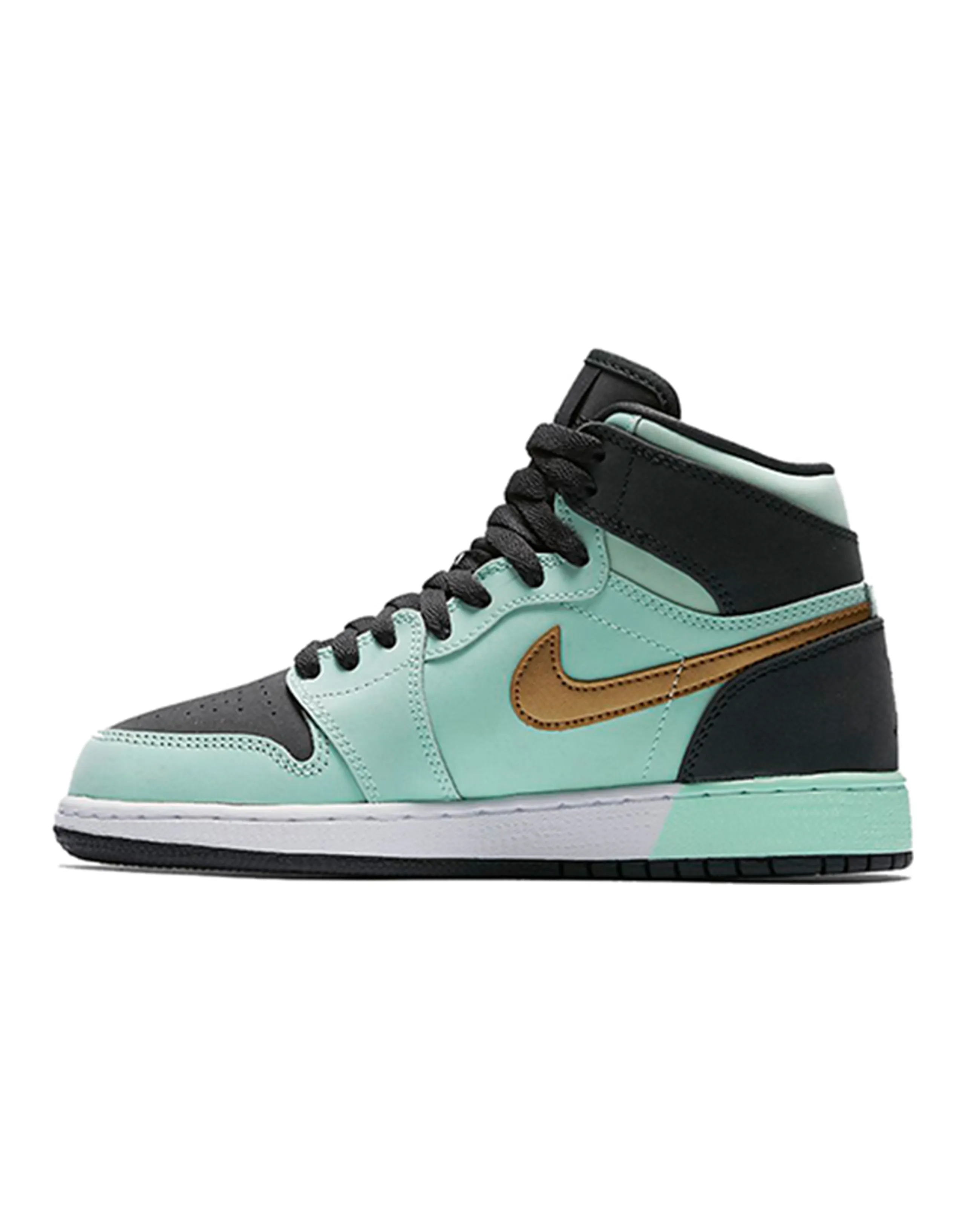 Jordan 1 Retro High GS Mint Foam Anthracite Metallic Gold