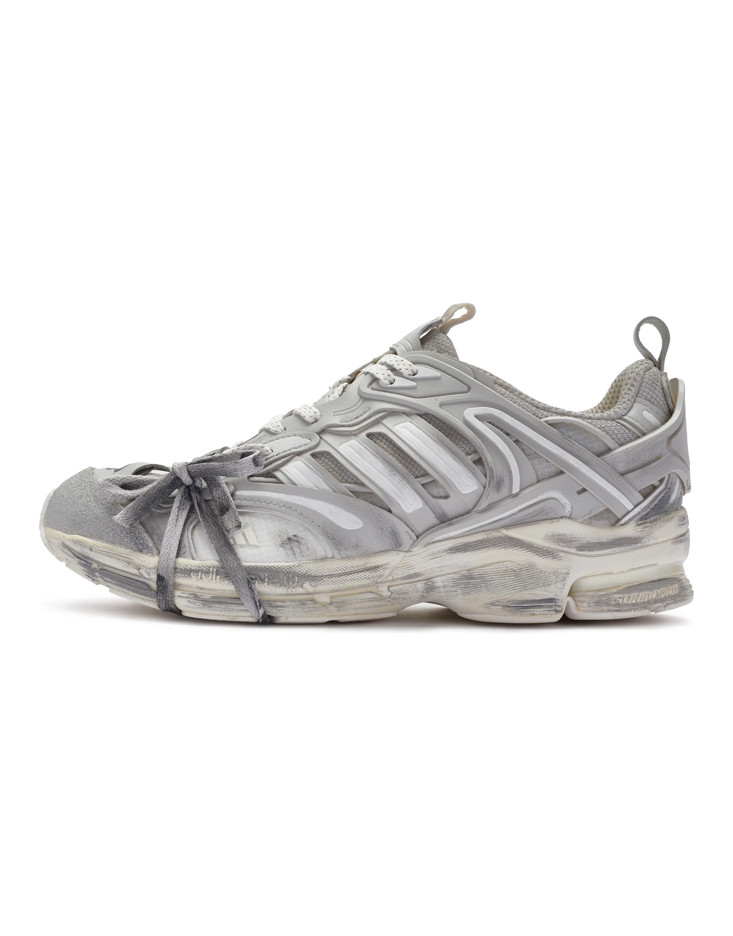 Adidas Spiritain 2000 Mid Top Running Shoes Unisex White Gray