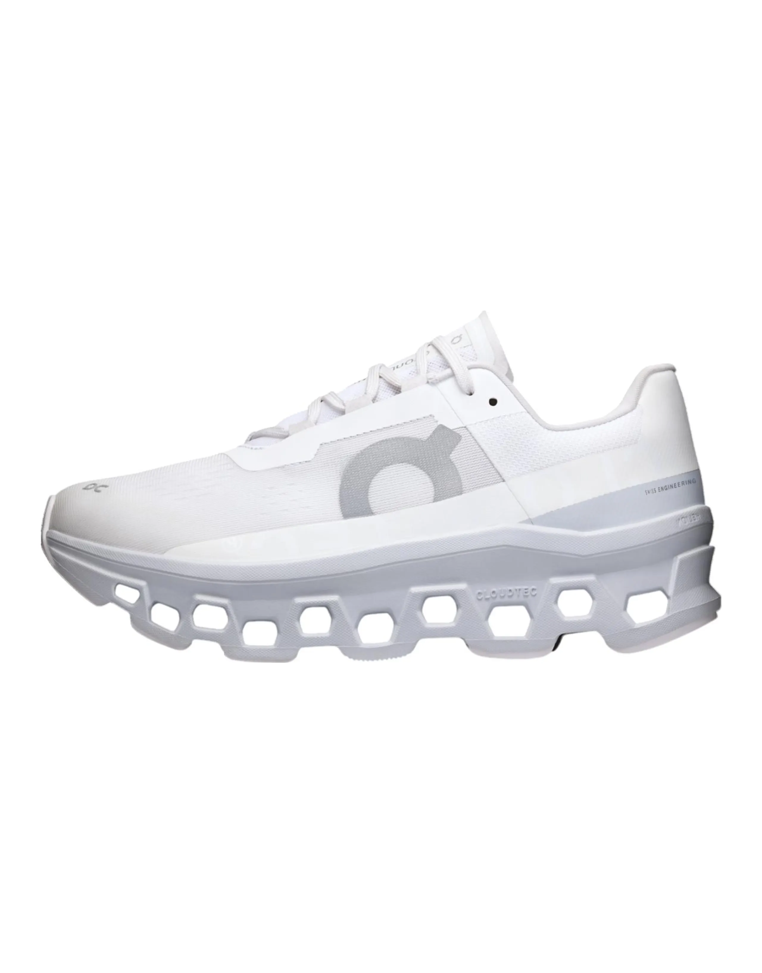 On Cloudmonster Comfort Versatile Wear-Resistant Breathable Low-Top Marathon Running Shoes Men's White
