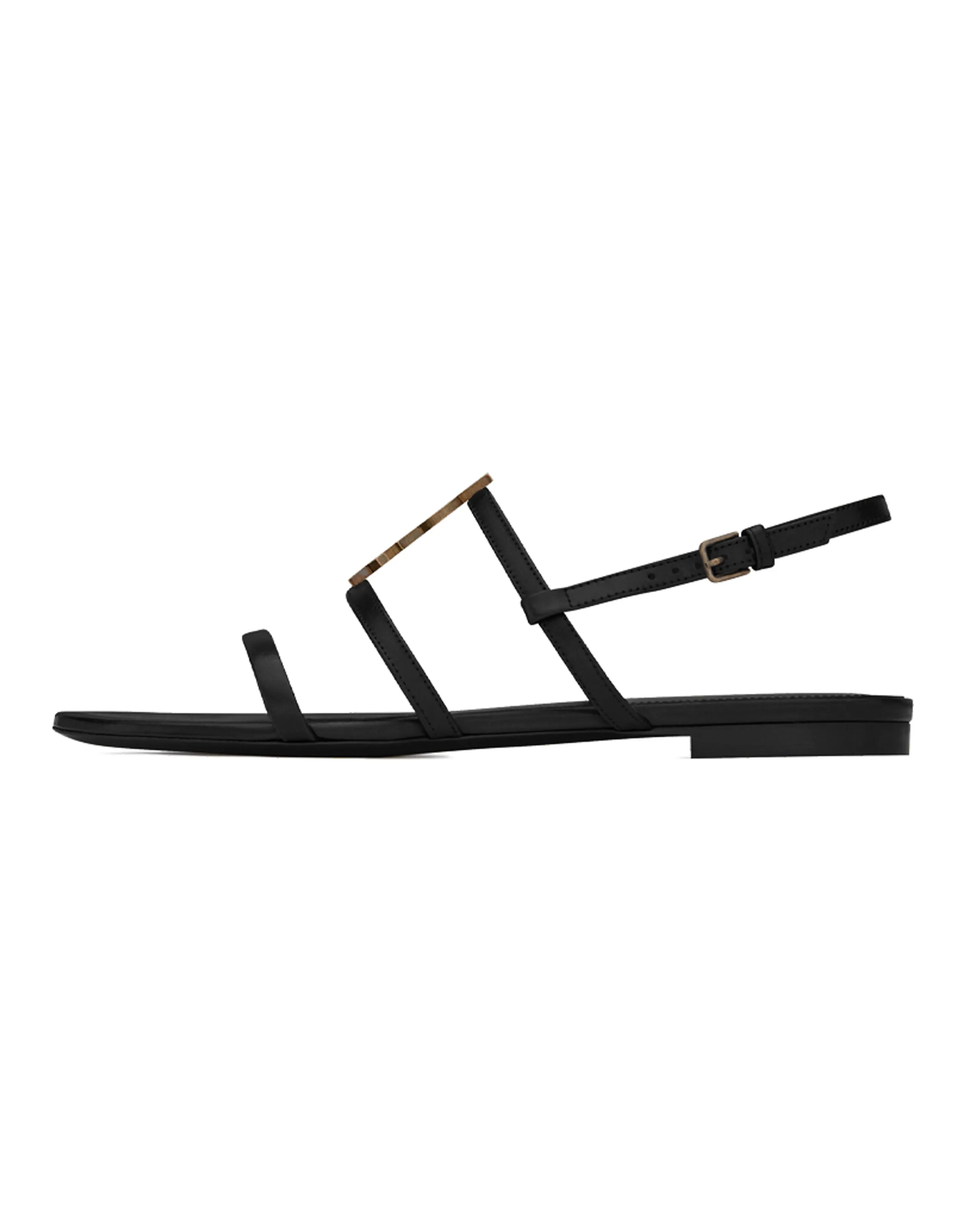 SAINT LAURENT Cassandra Flat Sandals Women's