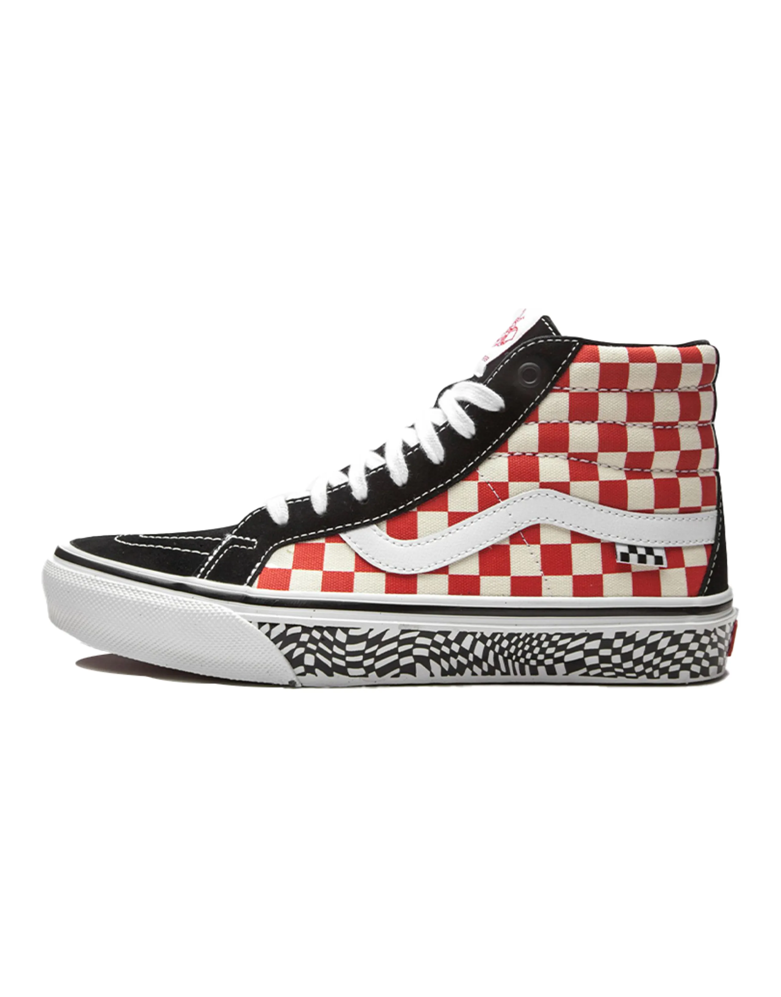 Sk8 Skate Vans Hi Reissue 'Grosso 84 Red Checkerboard'