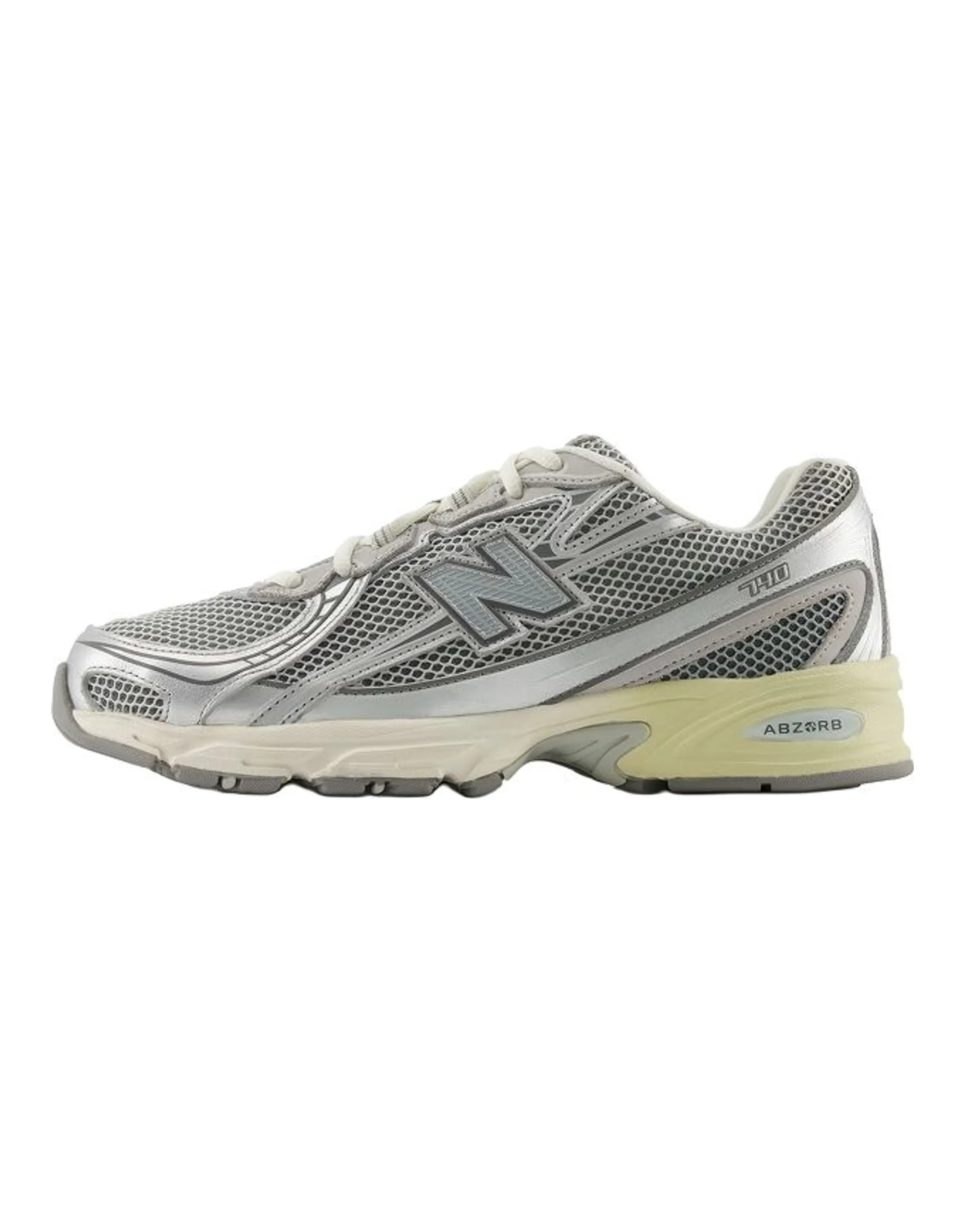 New Balance NB 740 Abrasion Resistant Low top Chunky Sneakers Unisex Silver
