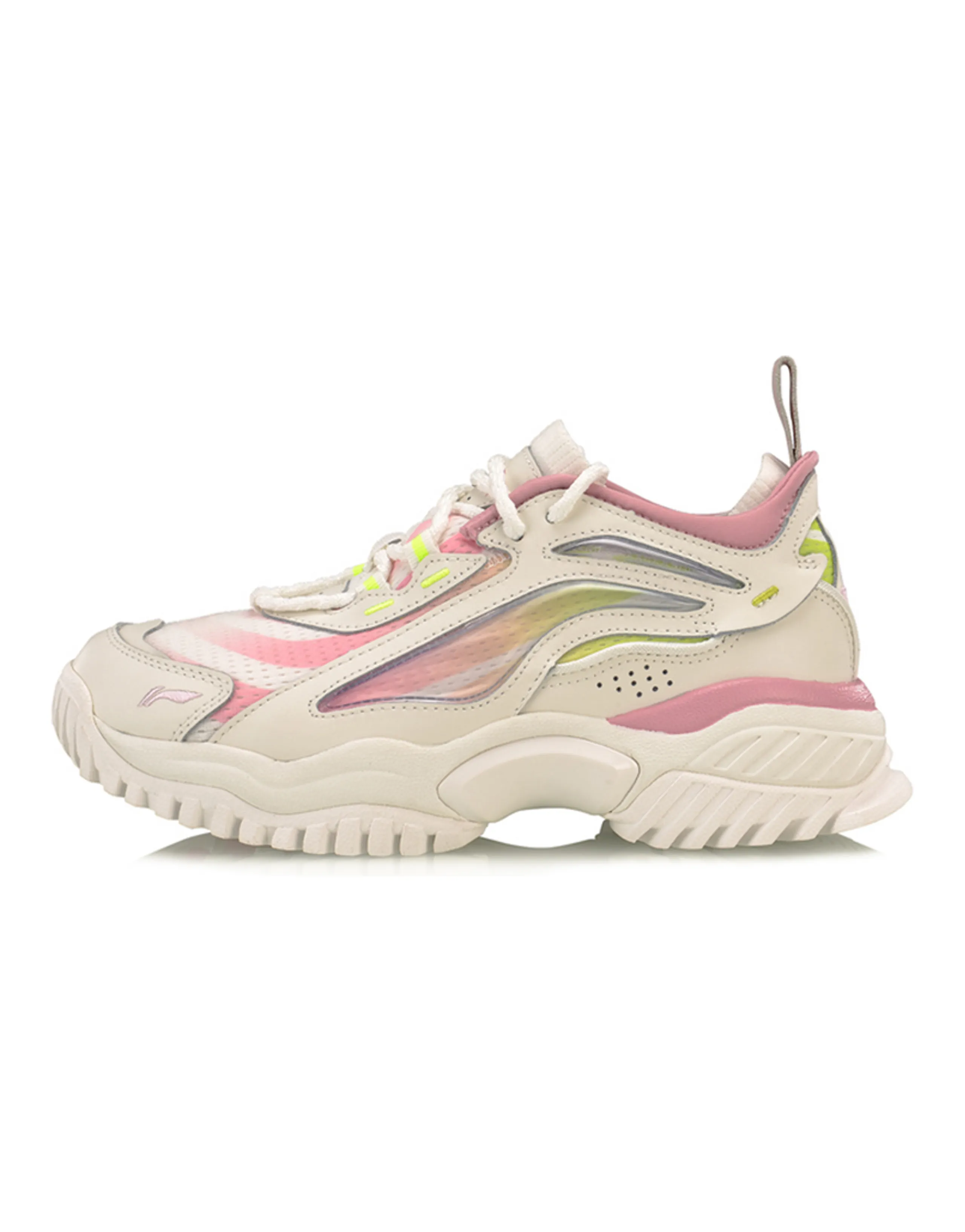 LiNing Aurora Skywalk Casual Shoes Women's Low-Top White/Pink