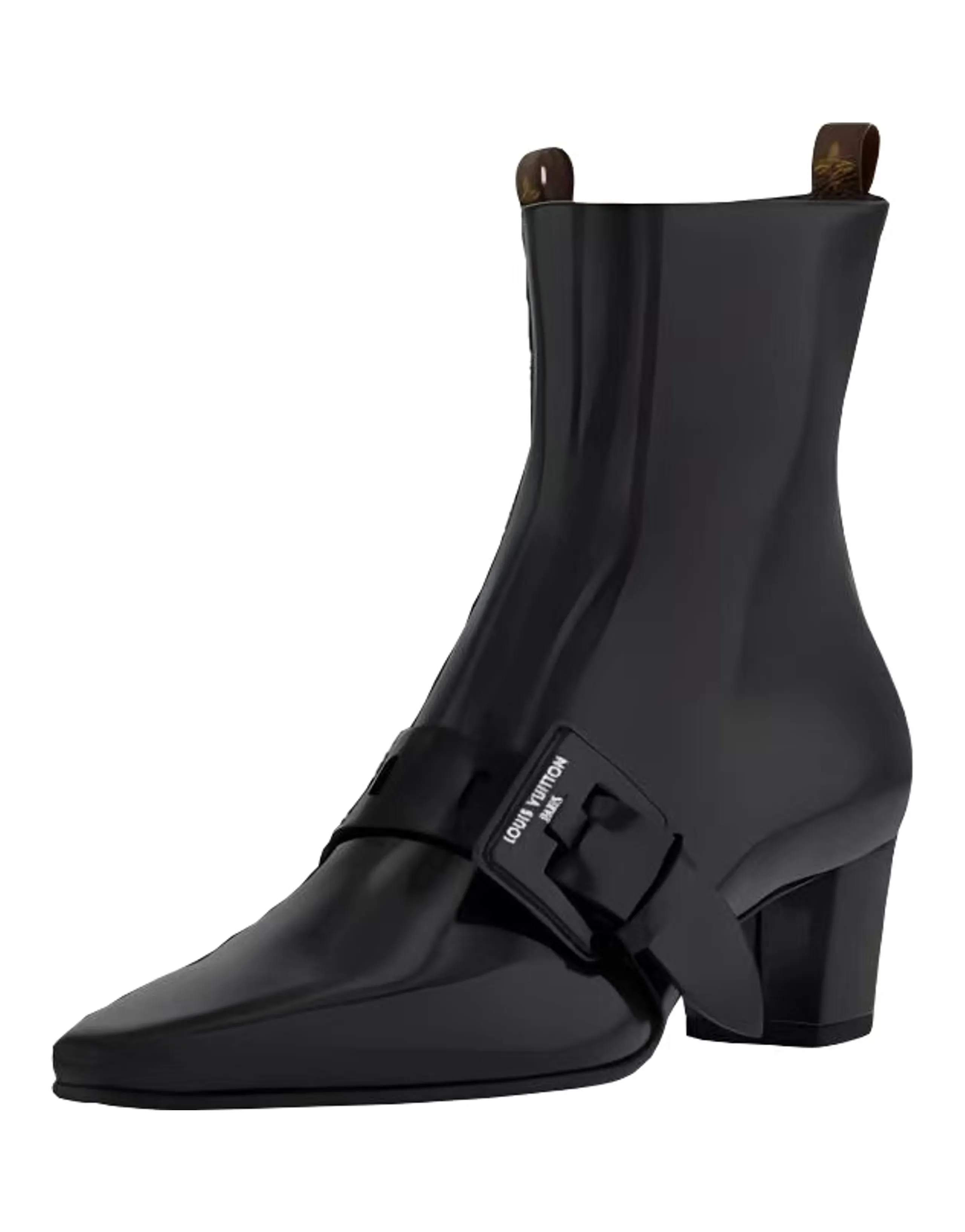 LOUIS VUITTON Fusee Ankle Boots 4.5cm Women's Black