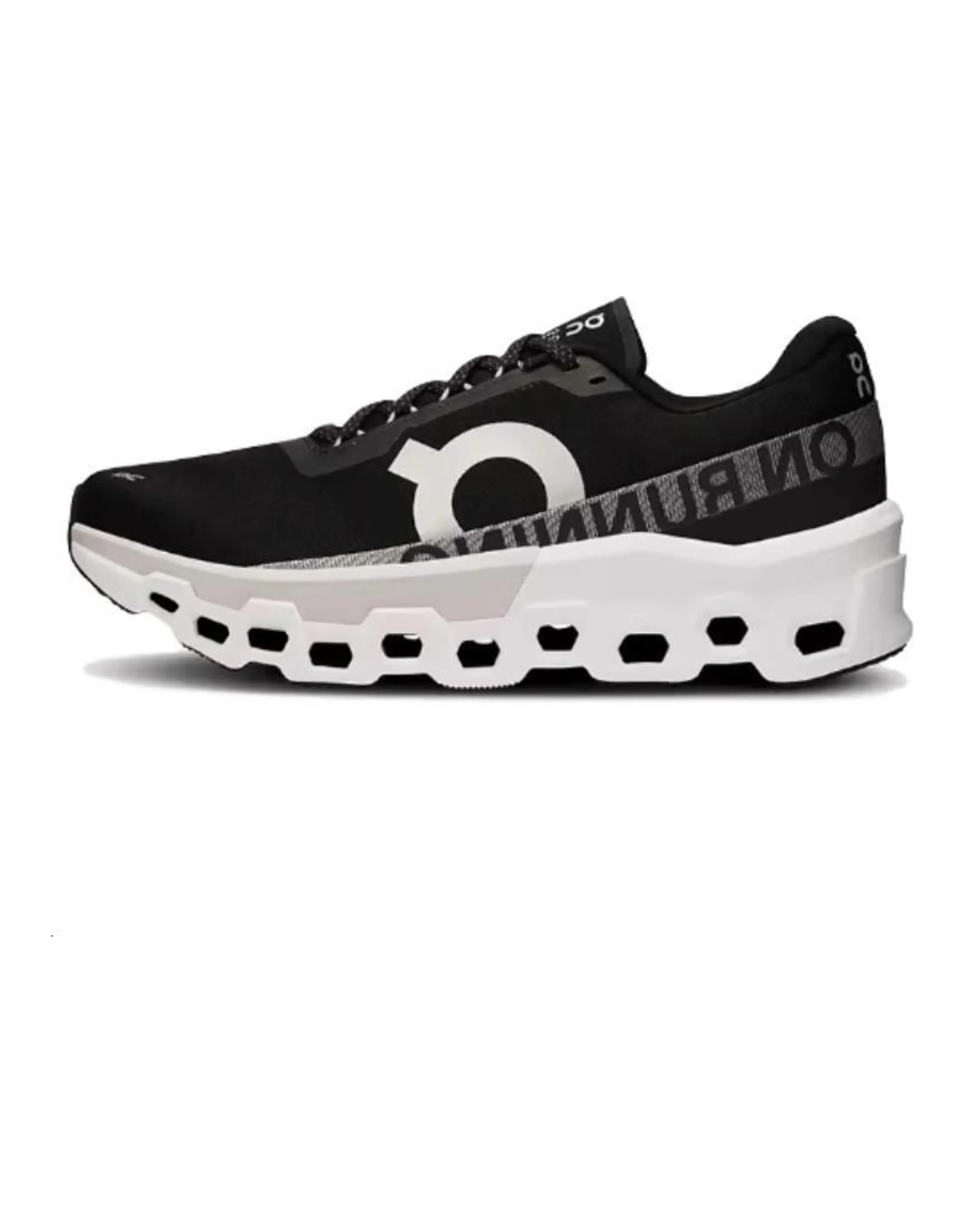 On Cloudmonster 2 Comfortable Simple Anti-Slip Low-Top Running Shoes Men's Black White