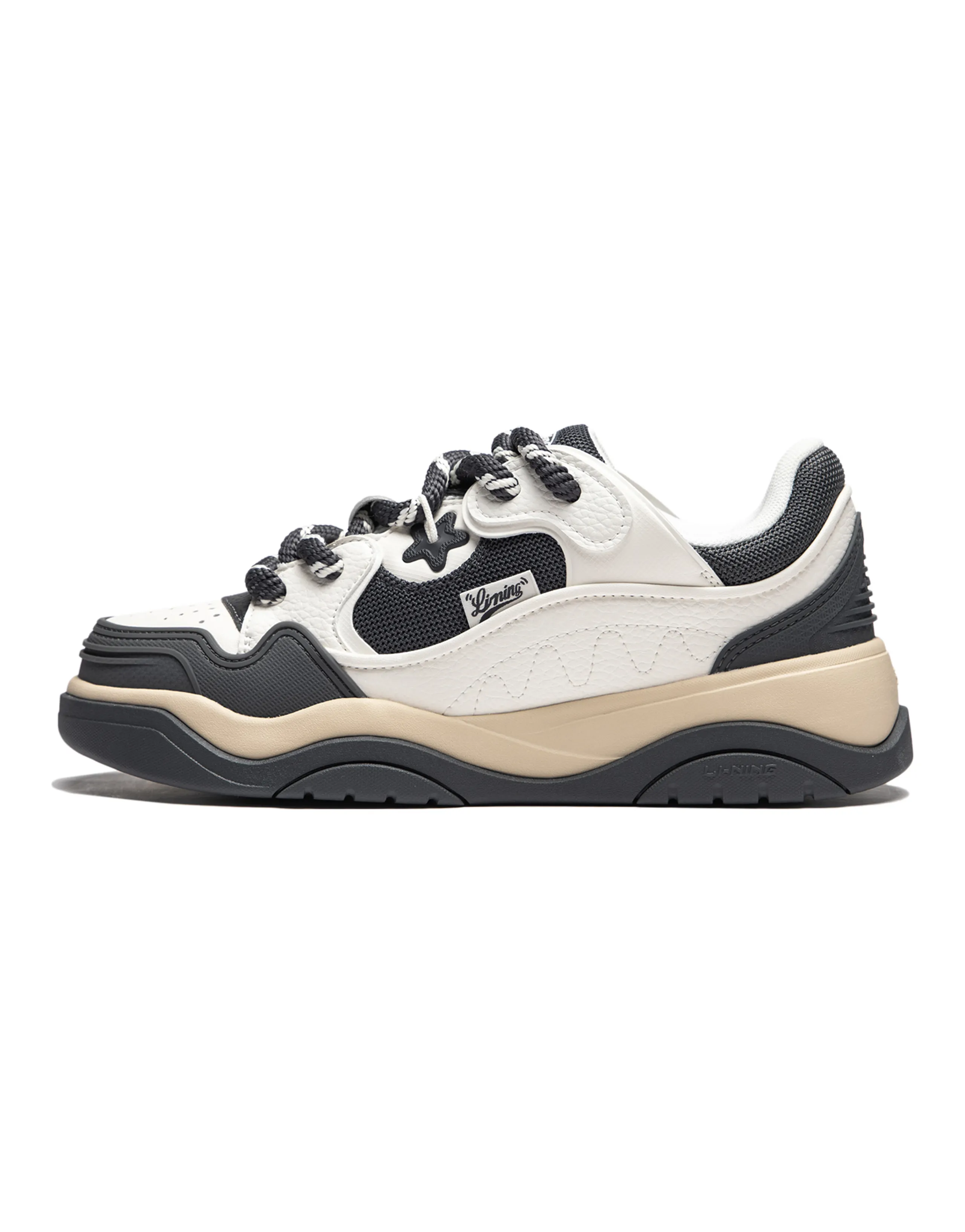 LiNing Zhi Cheng 2.0 Low-Top Skateboard Shoes Men's Black White