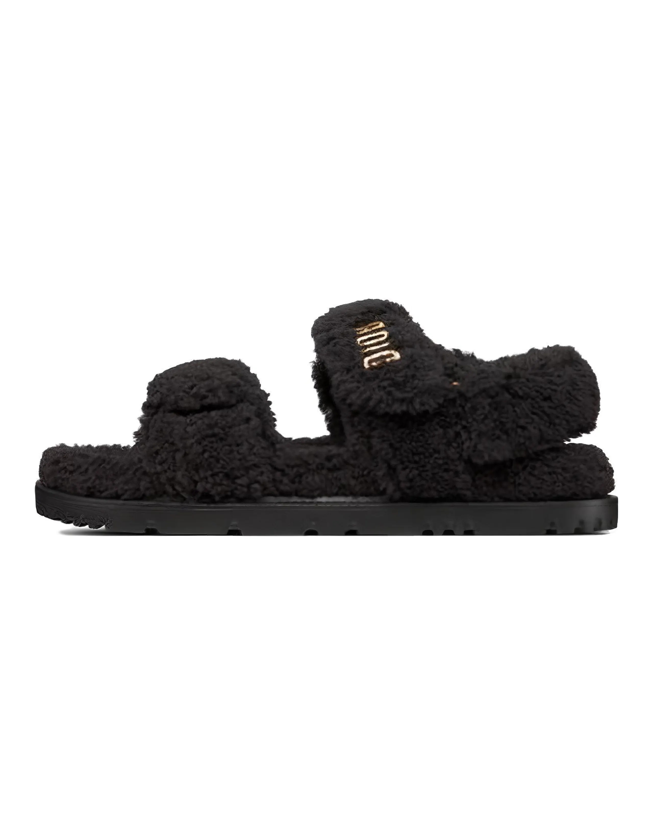 DIOR Women's DIORact Sandal 'Black Shearling'