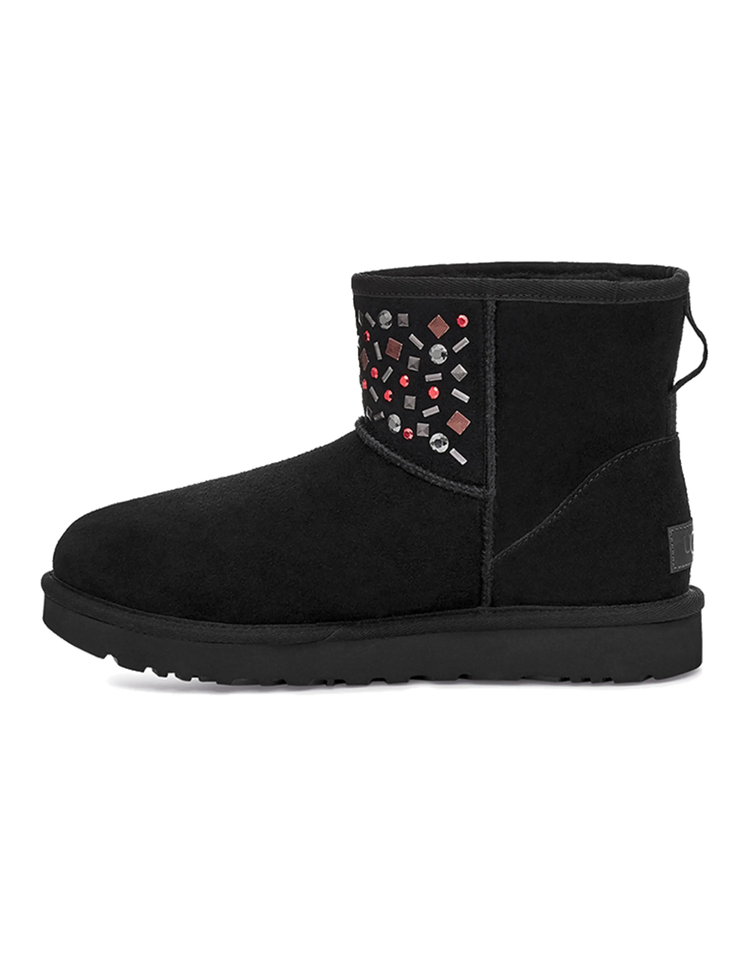 UGG Classic Mini Stud Ii Rivets Snow Boots Black Women's