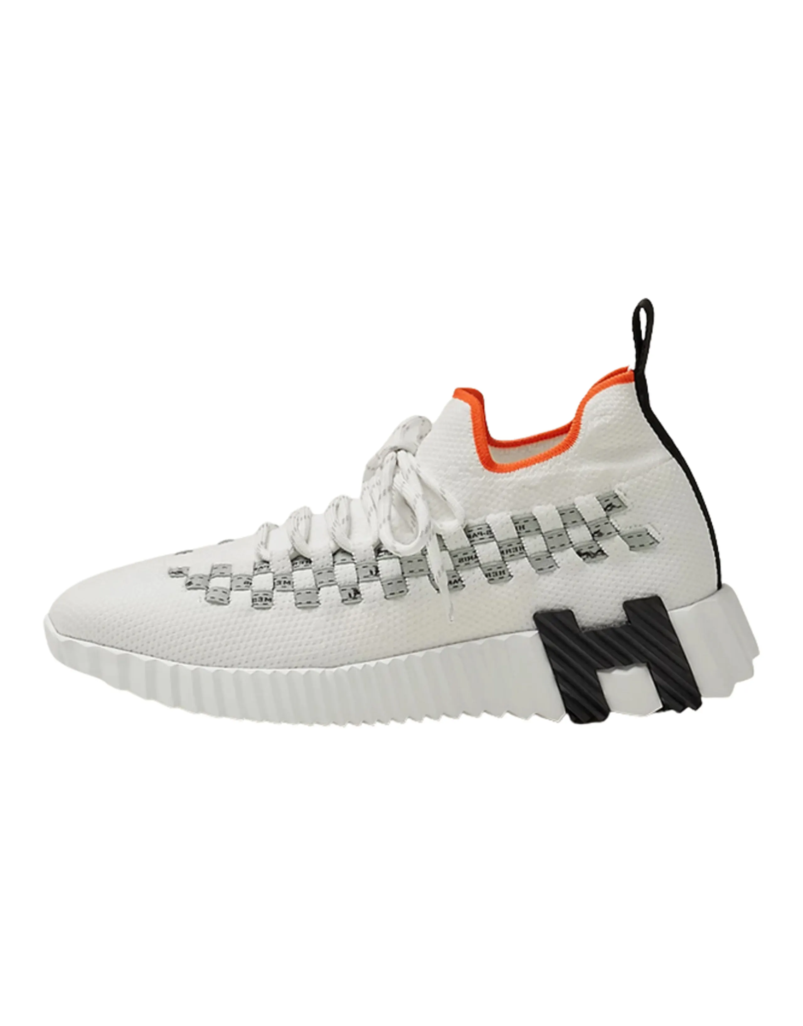 HERMES Fle Wear-Resistant Low-Top Casual Shoes Women's White Gray